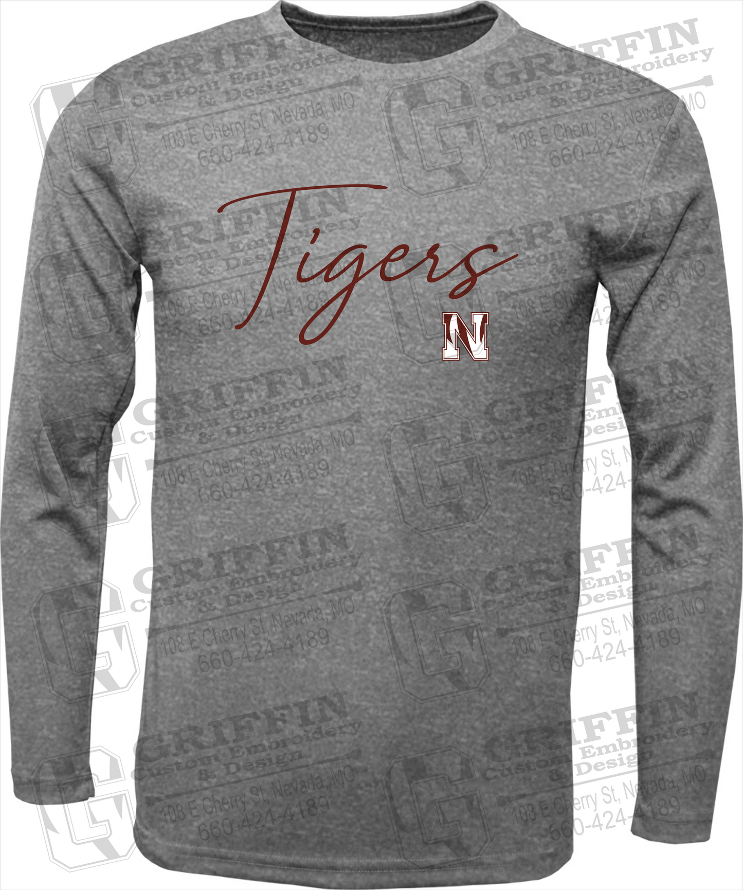 Dry-Fit Long Sleeve T-Shirt - Nevada Tigers 23-A