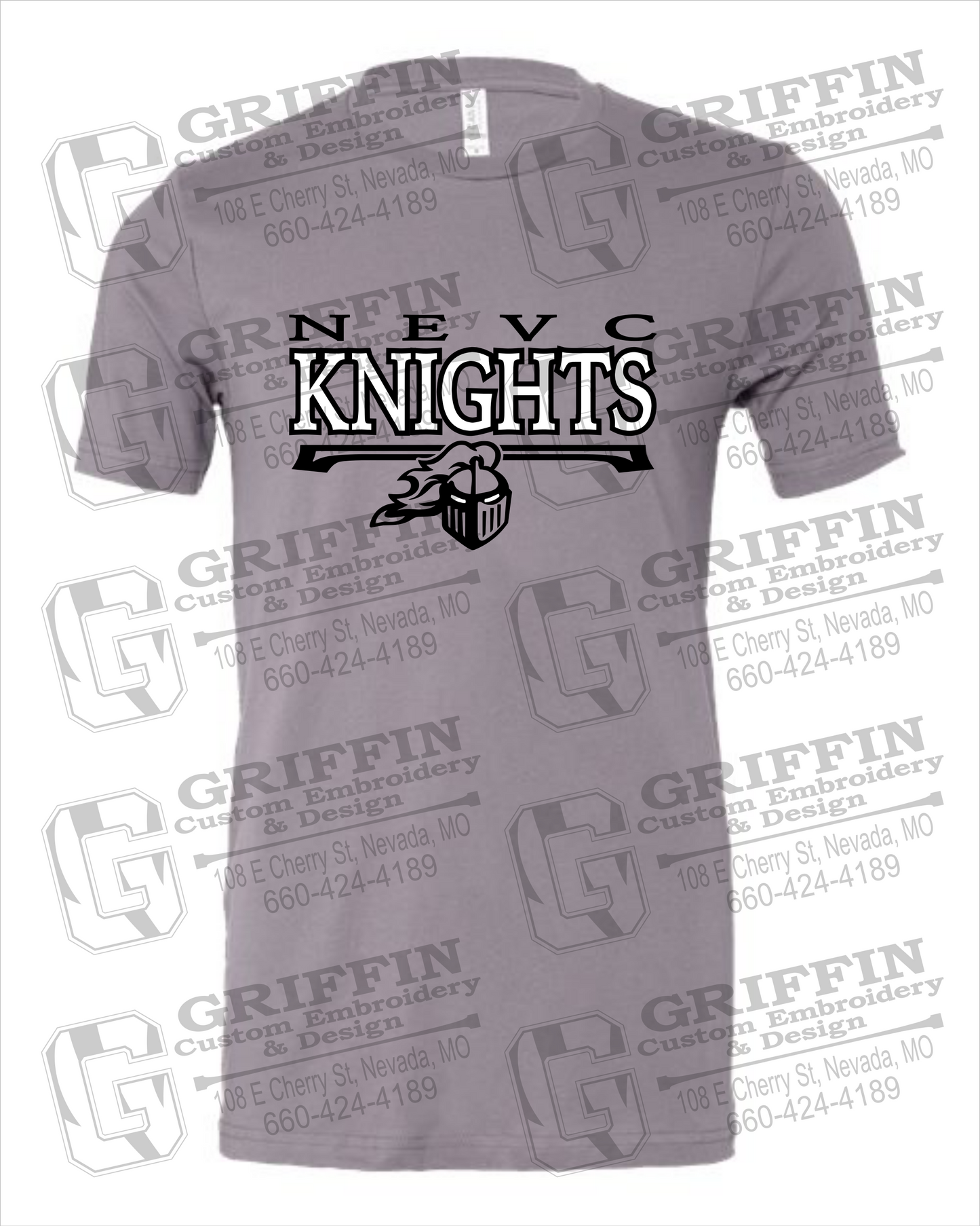 NEVC Knights 23-A 100% Cotton Short Sleeve T-Shirt