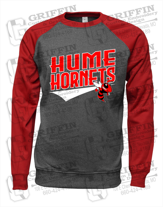 Hume Hornets 23-A Youth Raglan Sweatshirt