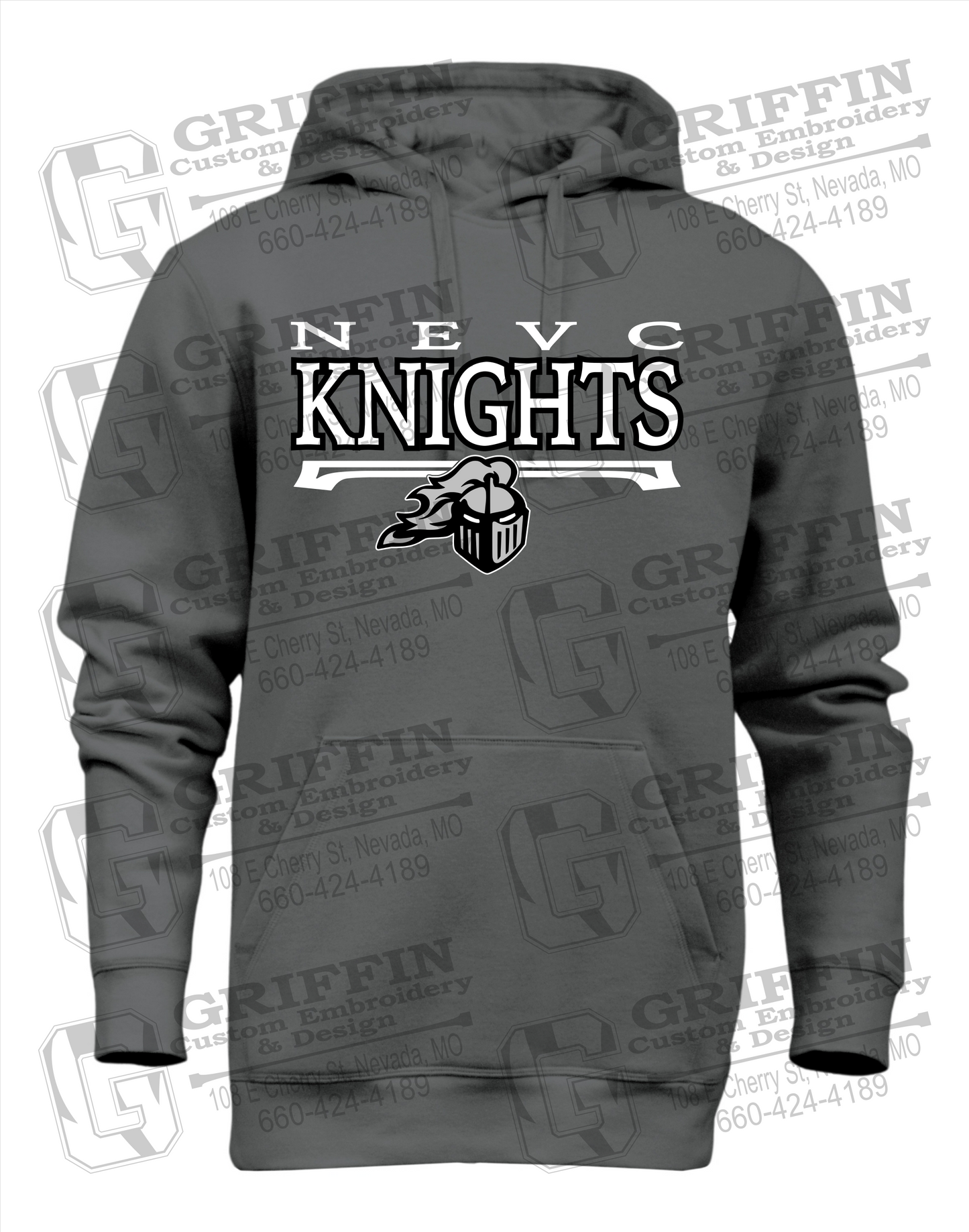 Heavyweight Fleece Hoodie - NEVC Knights 23-A