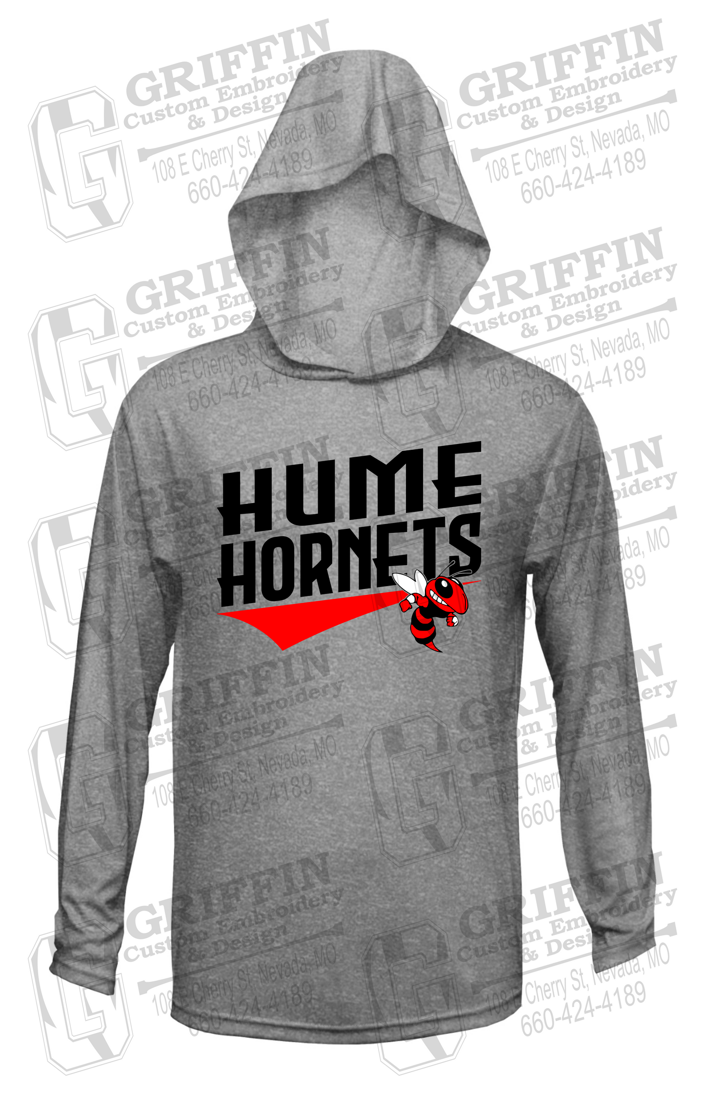 Dry-Fit T-Shirt Hoodie - Hume Hornets 23-A