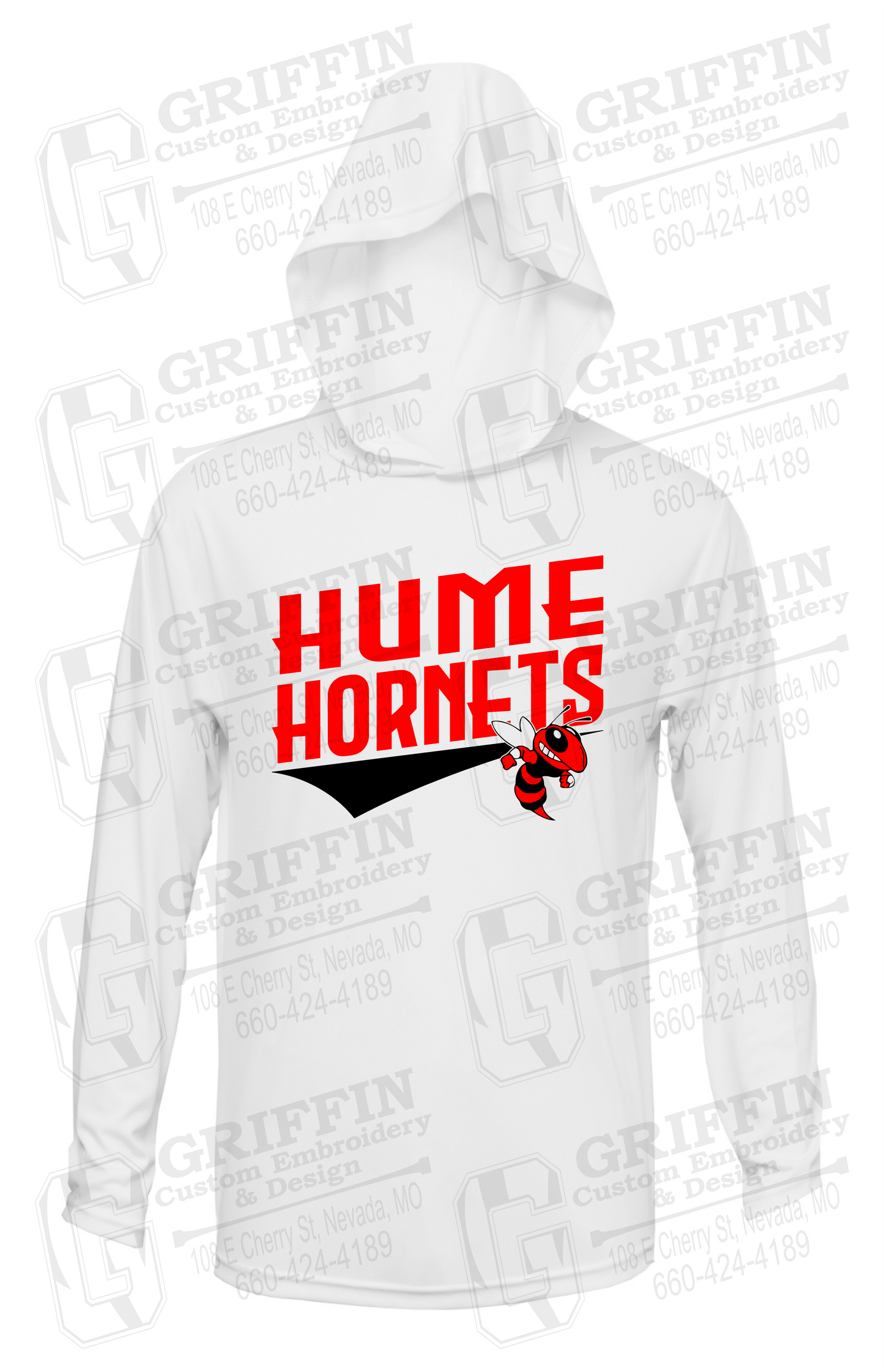 Dry-Fit T-Shirt Hoodie - Hume Hornets 23-A