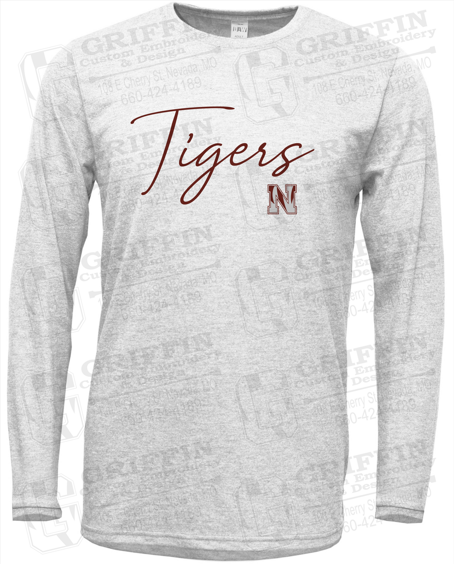 Soft-Tek Long Sleeve T-Shirt - Nevada Tigers 23-A