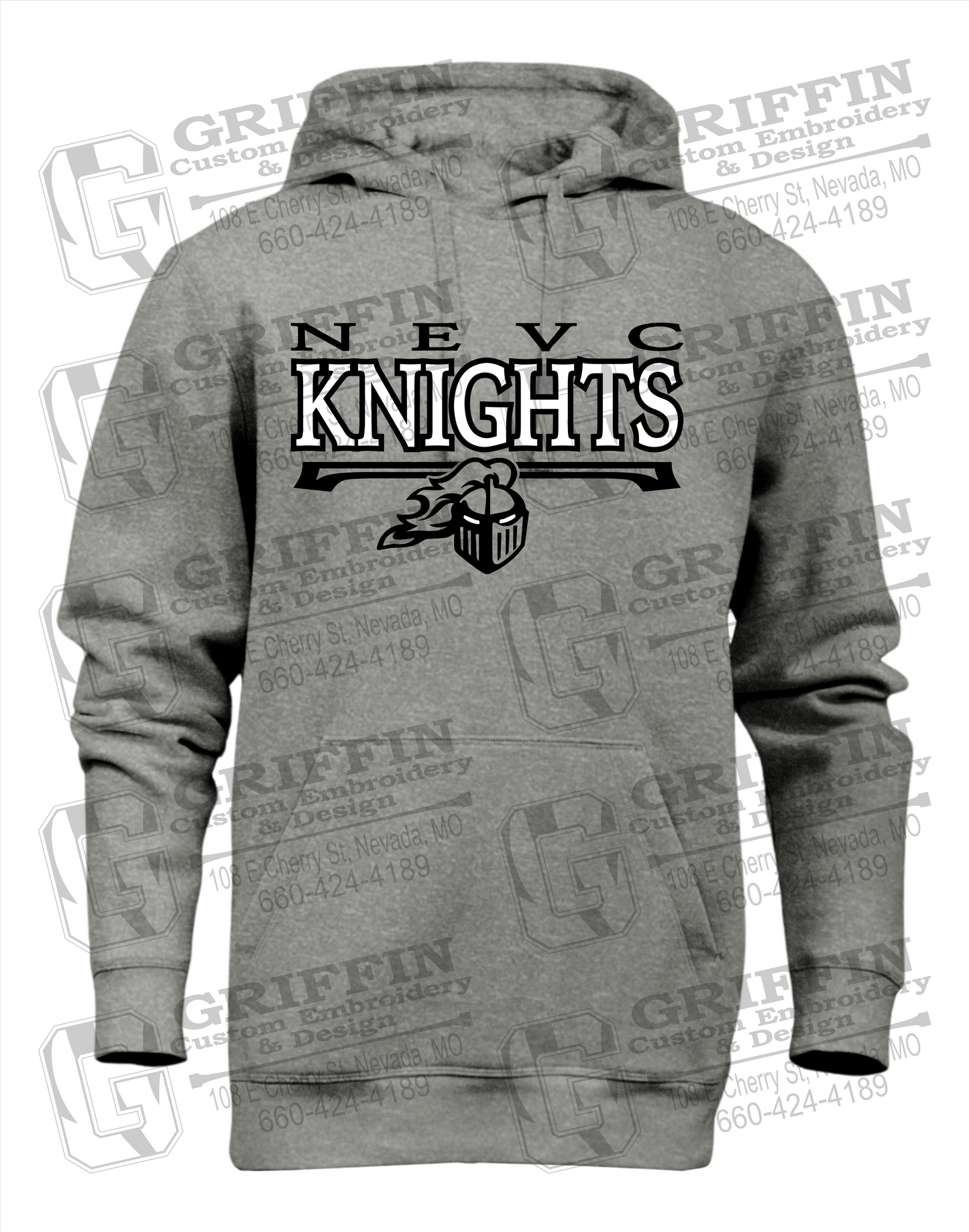 Heavyweight Fleece Hoodie - NEVC Knights 23-A