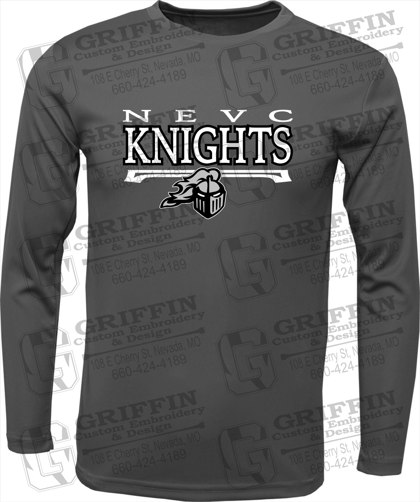 Dry-Fit Long Sleeve T-Shirt - NEVC Knights 23-A