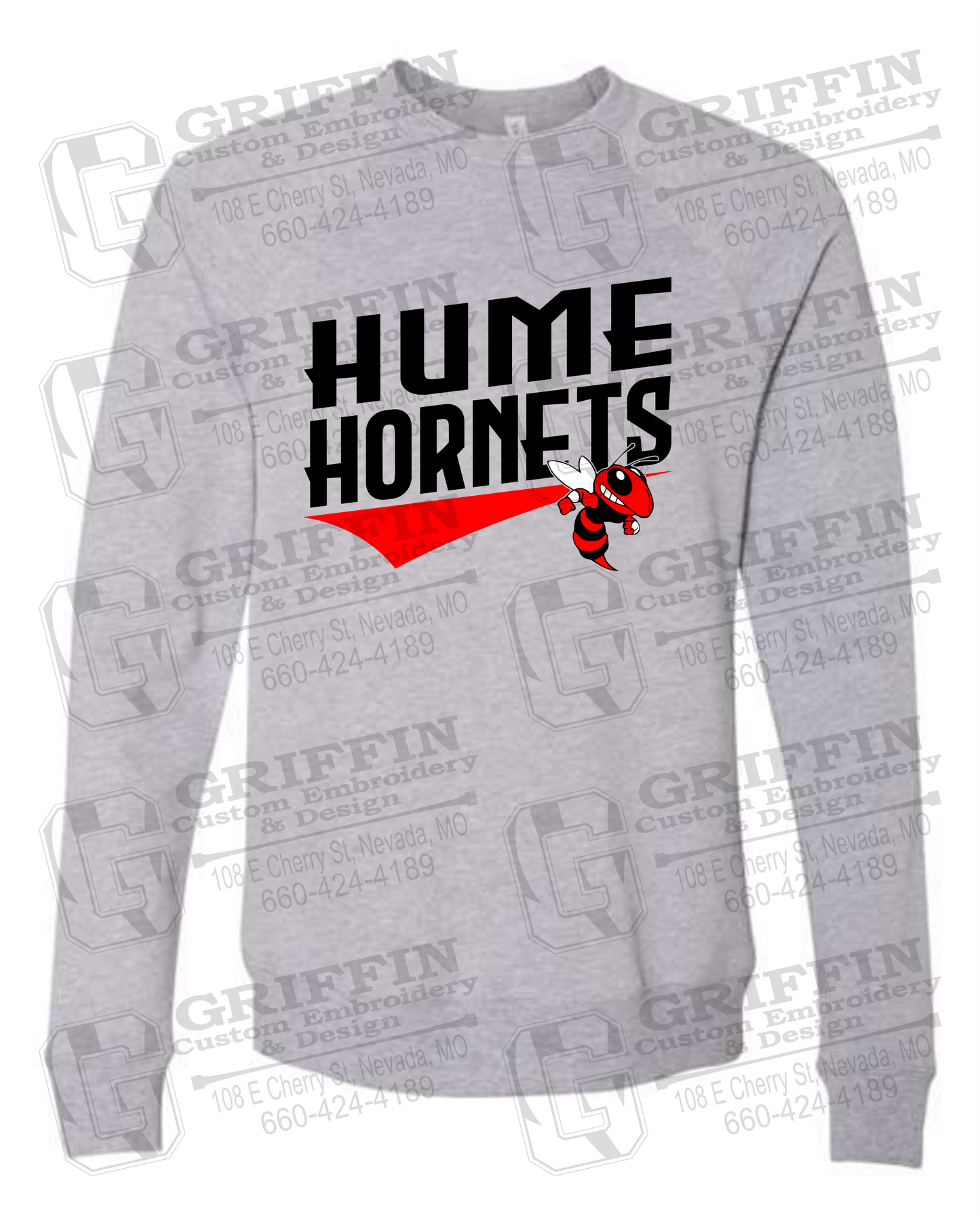 Sponge Fleece Sweatshirt - Hume Hornets 23-A