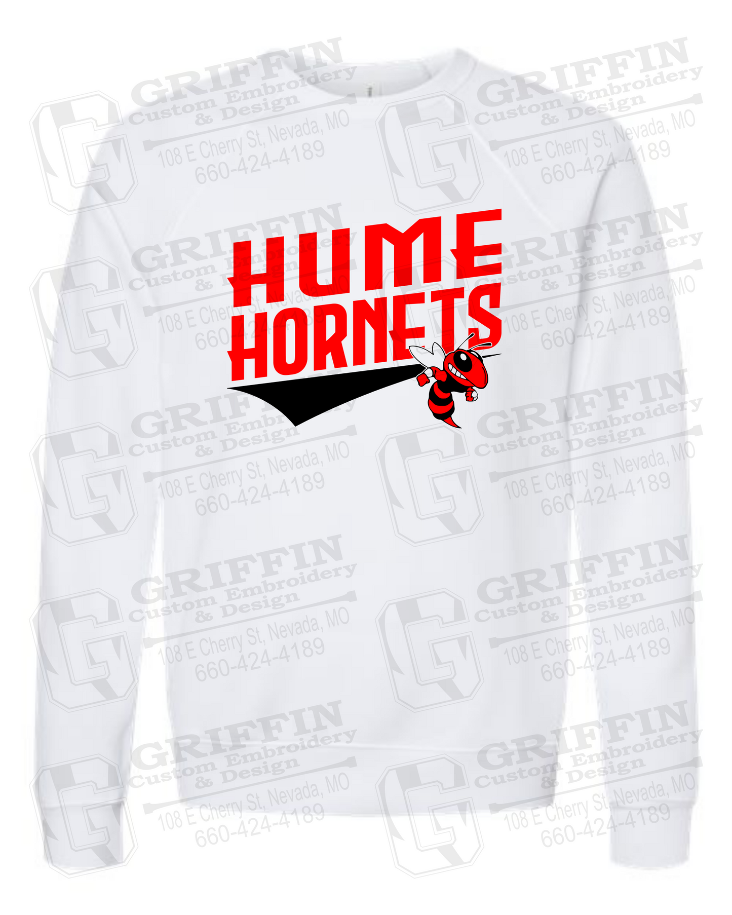 Sponge Fleece Sweatshirt - Hume Hornets 23-A