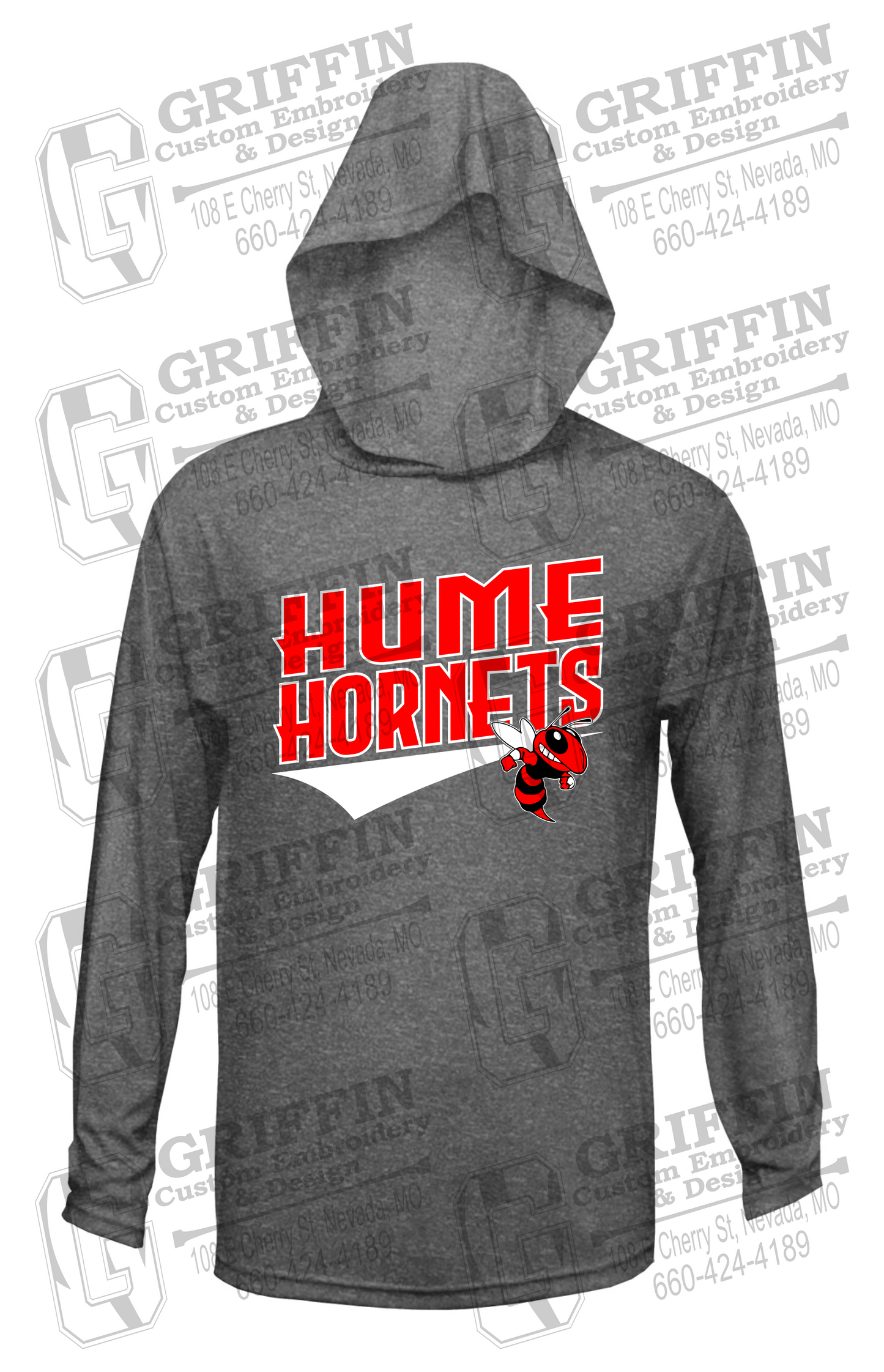 Dry-Fit T-Shirt Hoodie - Hume Hornets 23-A