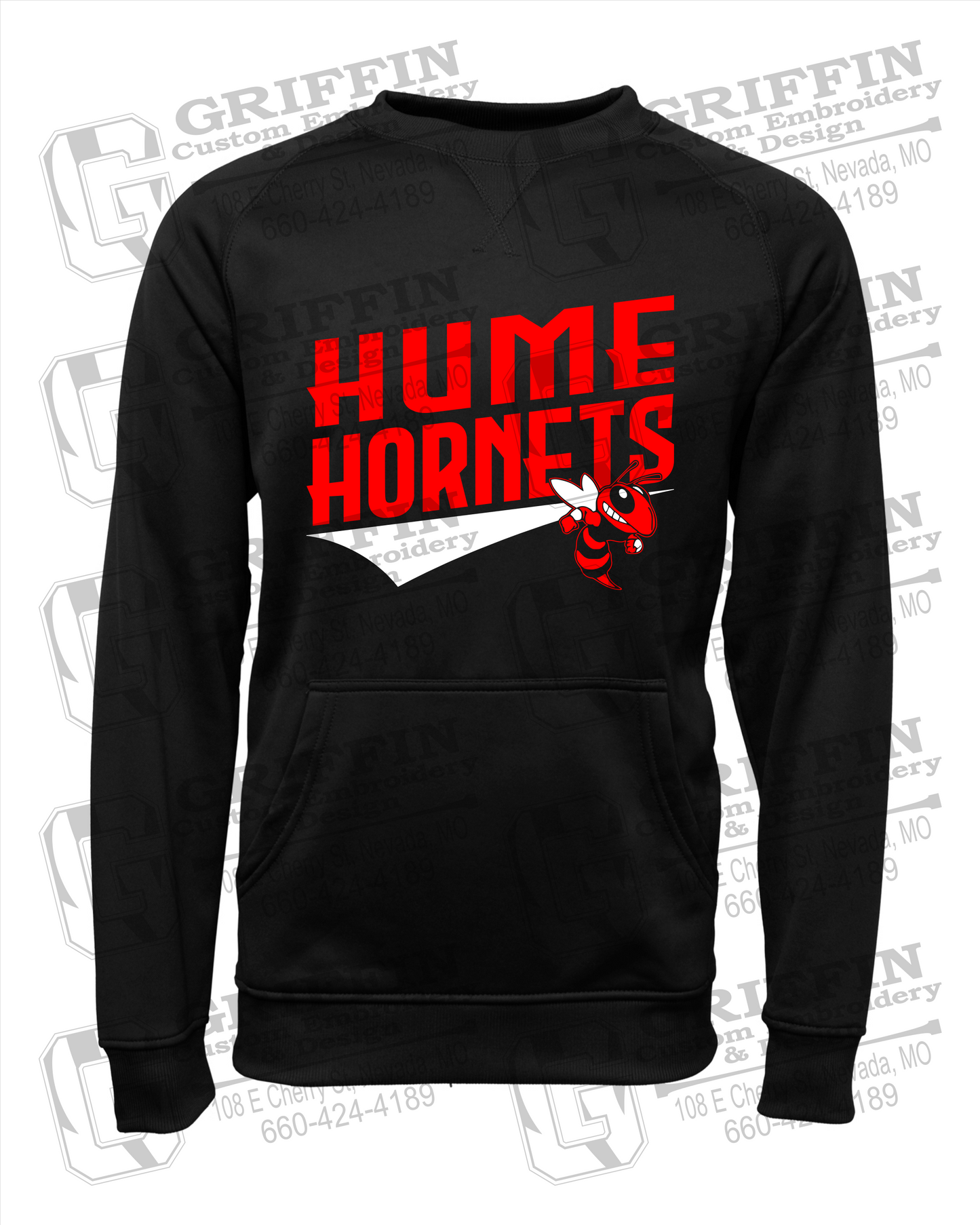 Performance Fleece Sweatshirt - Hume Hornets 23-A