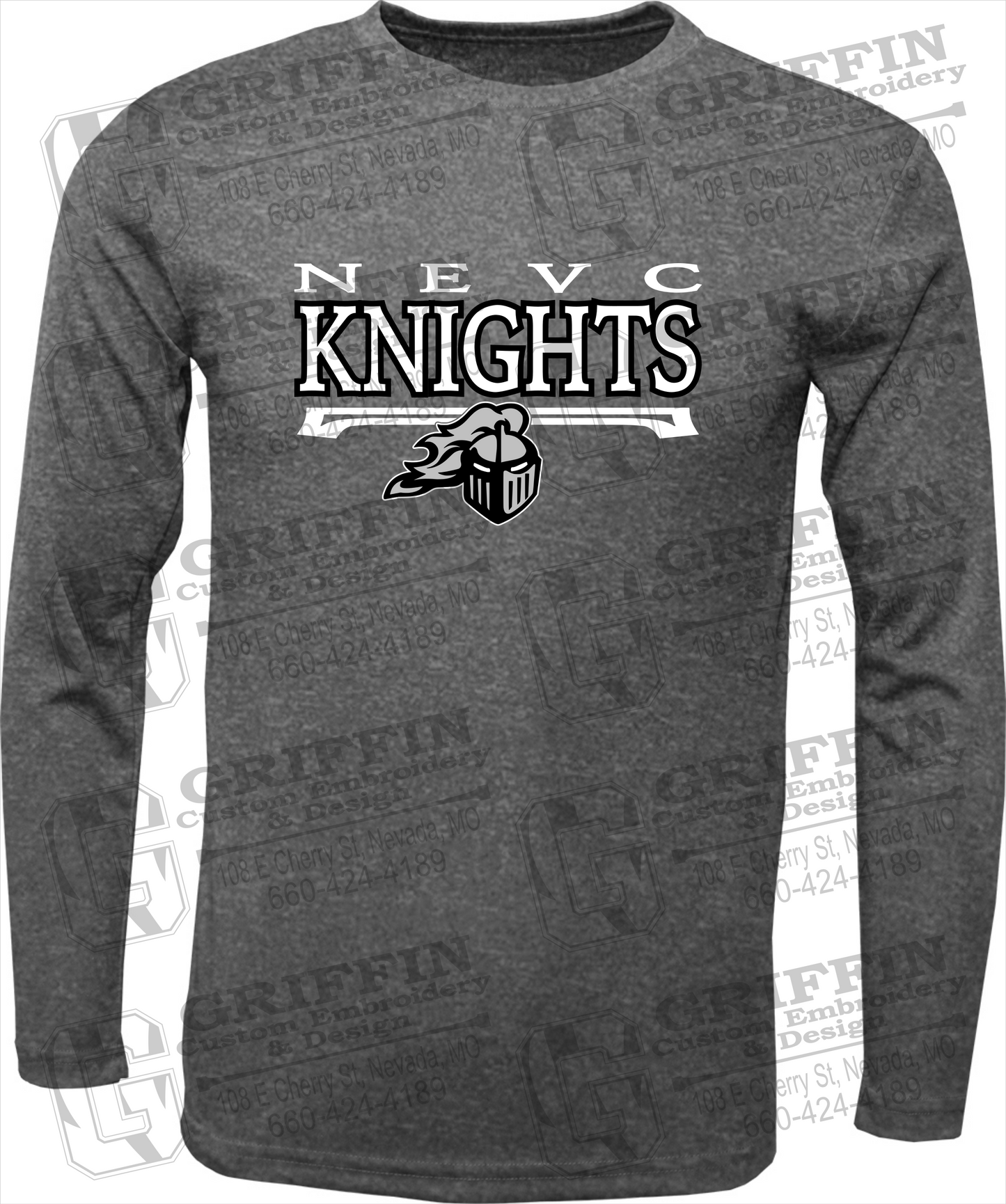 Dry-Fit Long Sleeve T-Shirt - NEVC Knights 23-A