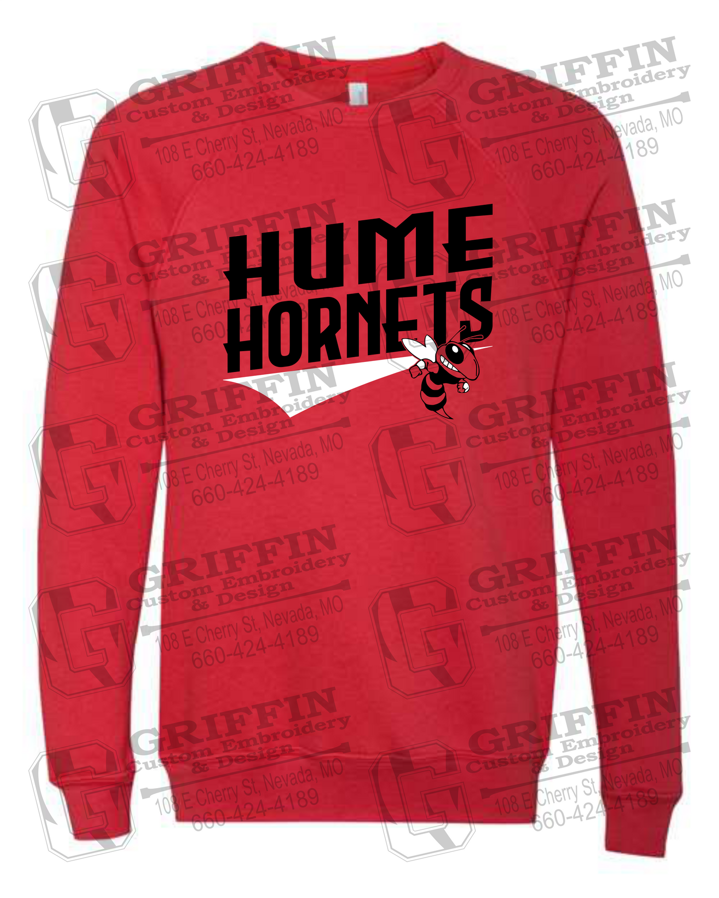 Sponge Fleece Sweatshirt - Hume Hornets 23-A