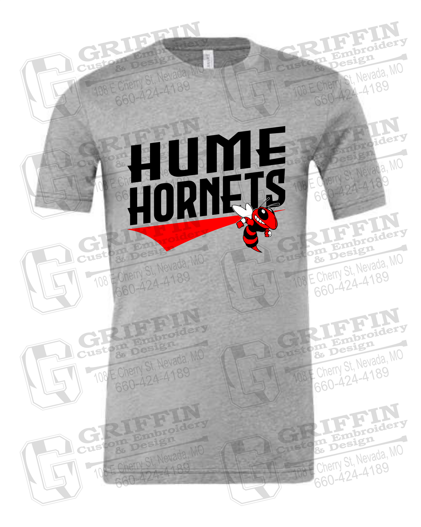 Cotton Short Sleeve T-Shirt - Hume Hornets 23-A