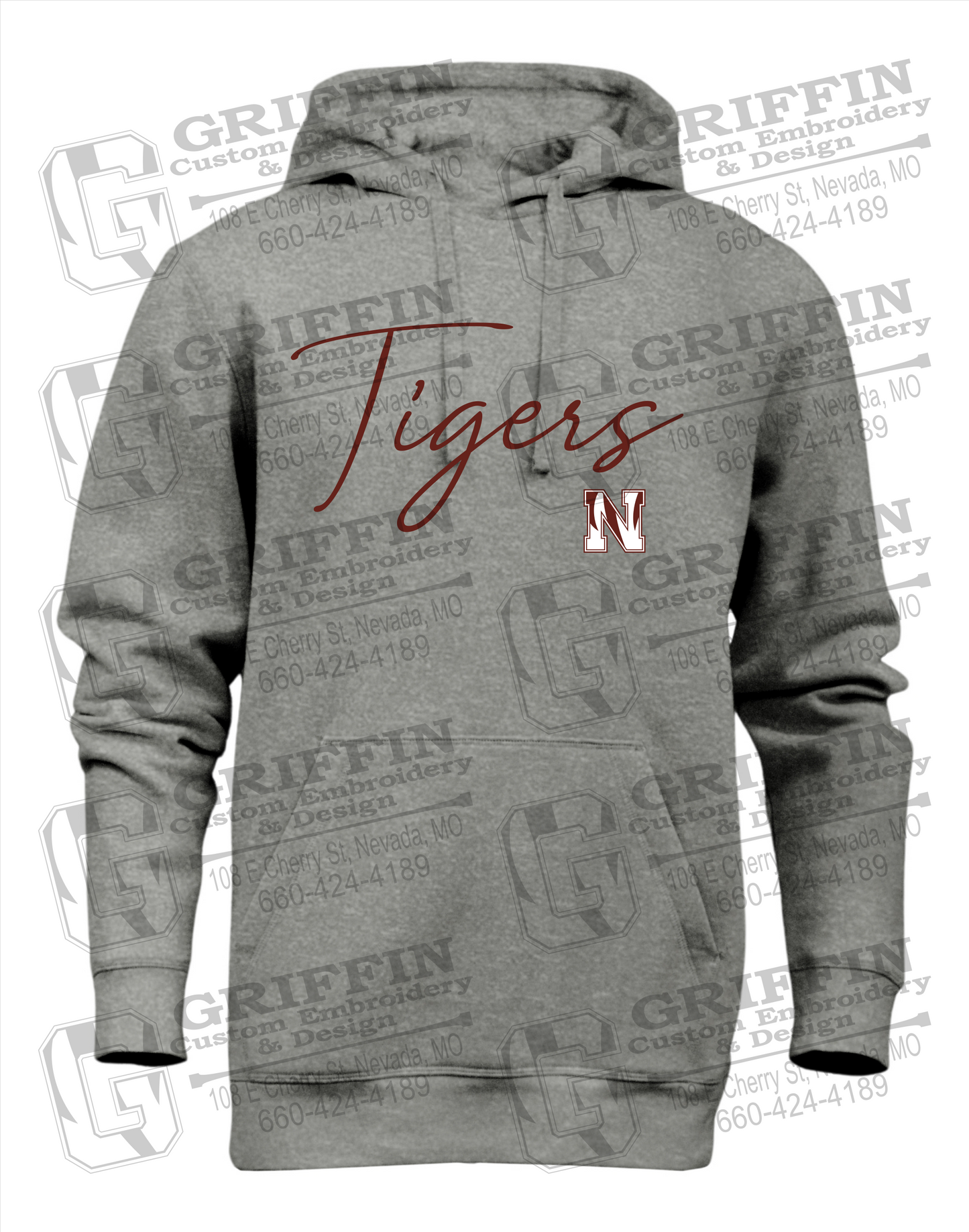 Heavyweight Fleece Hoodie - Nevada Tigers 23-A