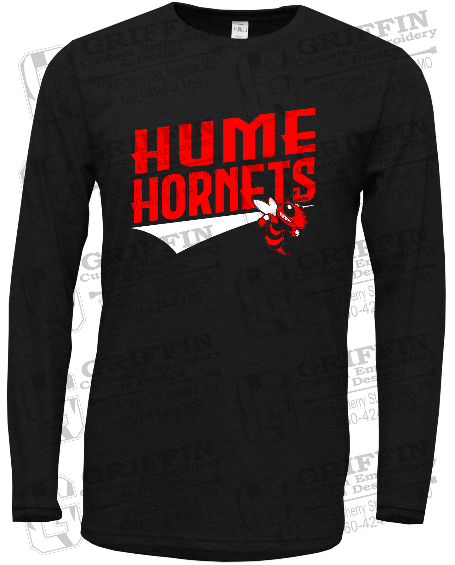 Soft-Tek Long Sleeve T-Shirt - Hume Hornets 23-A