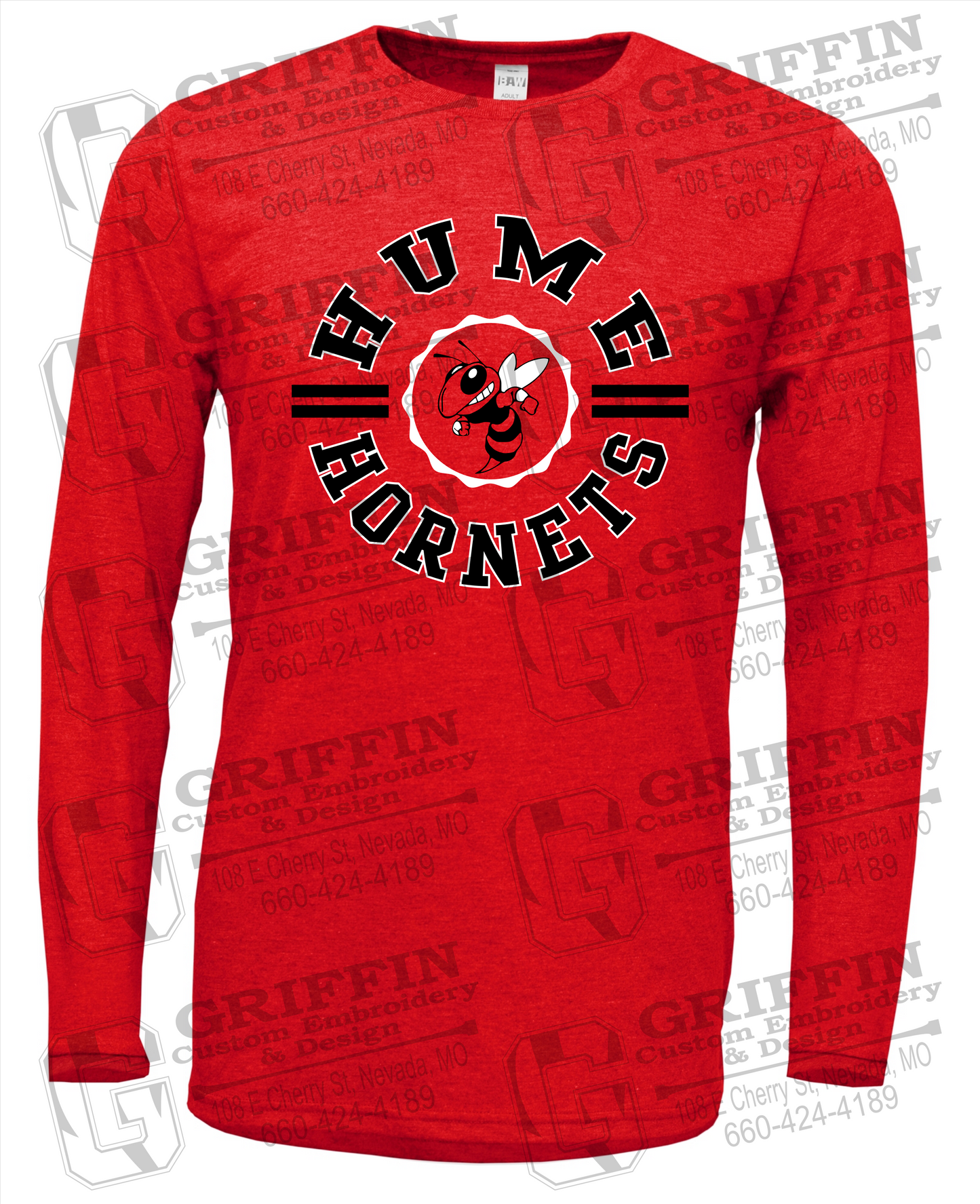 Soft-Tek Long Sleeve T-Shirt - Hume Hornets 23-B