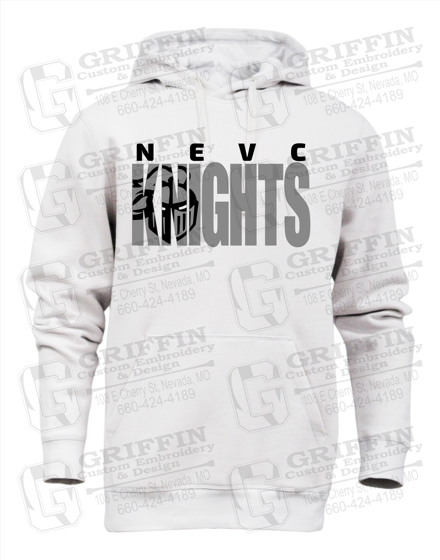 Heavyweight Fleece Hoodie - NEVC Knights 23-B