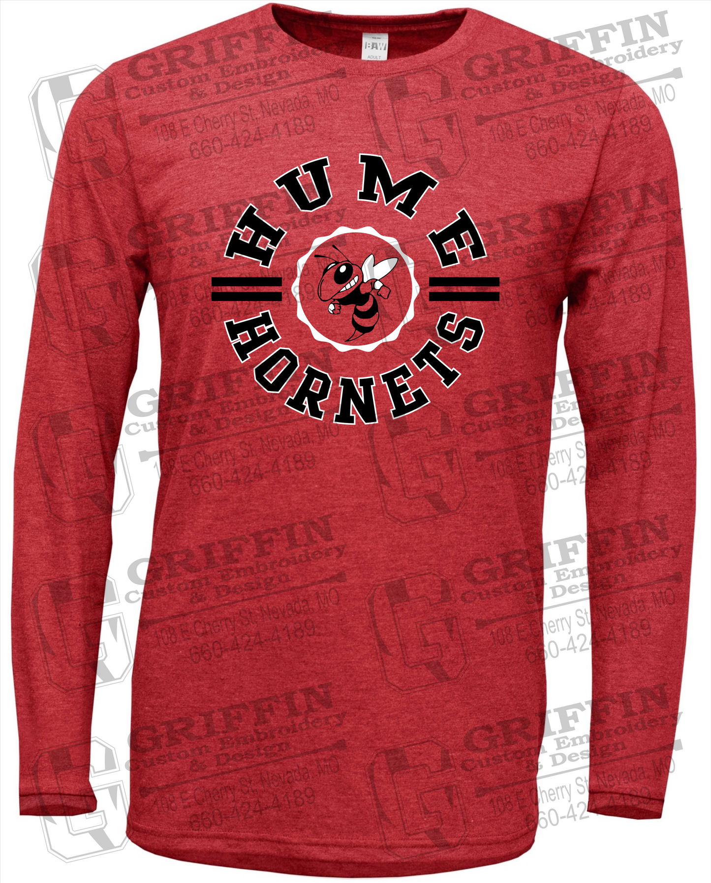 Soft-Tek Long Sleeve T-Shirt - Hume Hornets 23-B