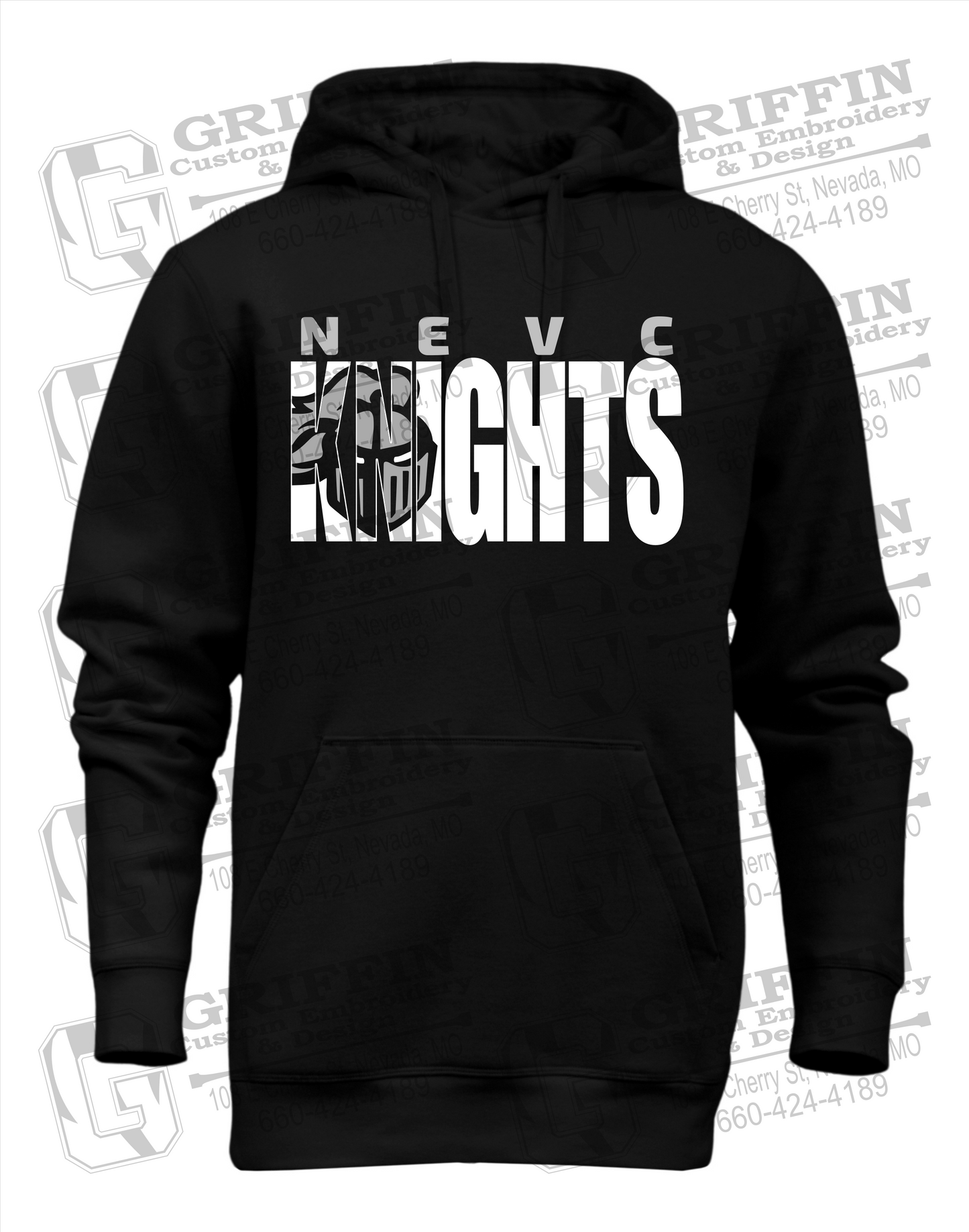 Heavyweight Fleece Hoodie - NEVC Knights 23-B