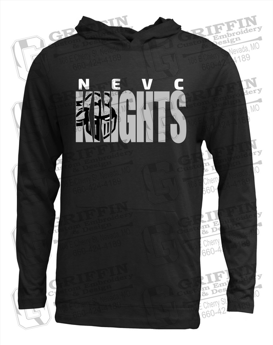 Soft-Tek T-Shirt Hoodie - NEVC Knights 23-B
