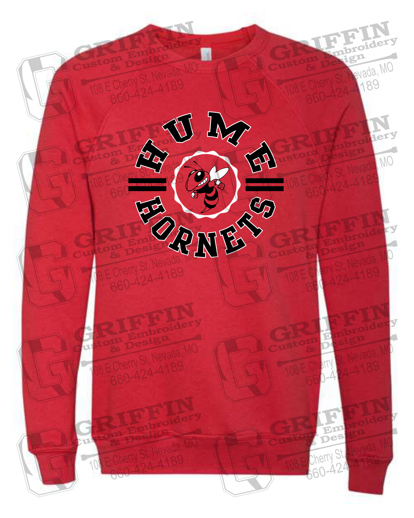 Sponge Fleece Sweatshirt - Hume Hornets 23-B