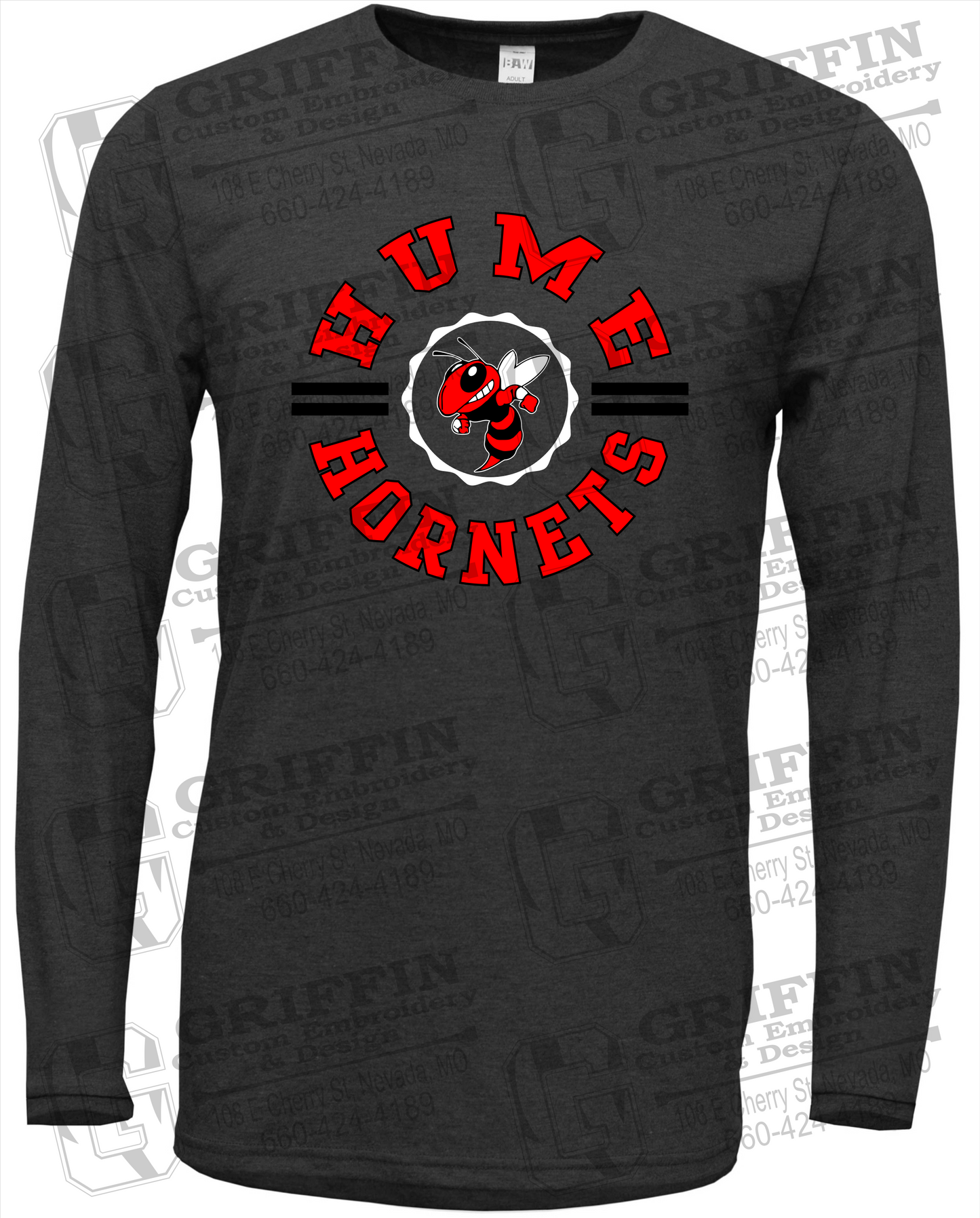 Soft-Tek Long Sleeve T-Shirt - Hume Hornets 23-B