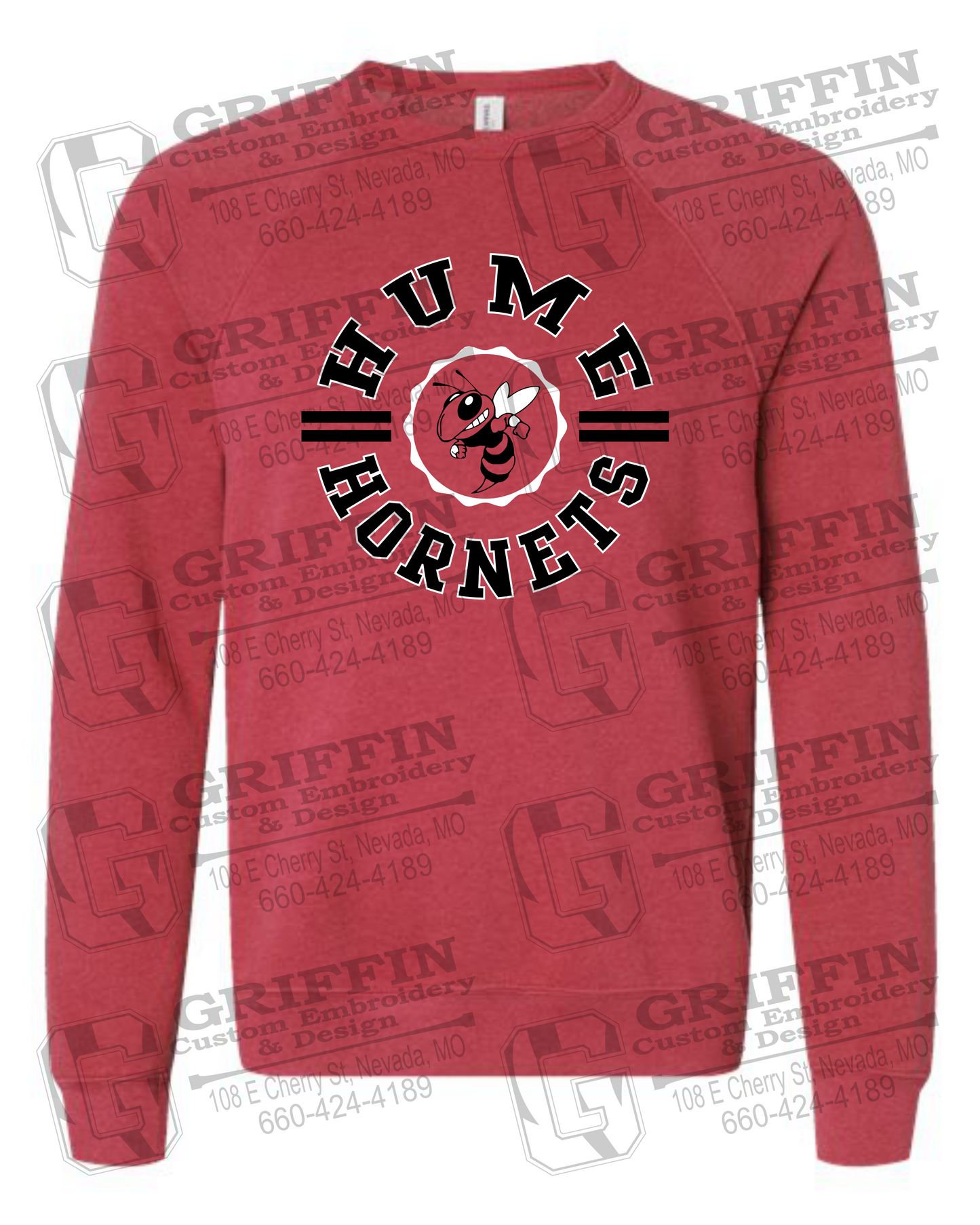 Sponge Fleece Sweatshirt - Hume Hornets 23-B