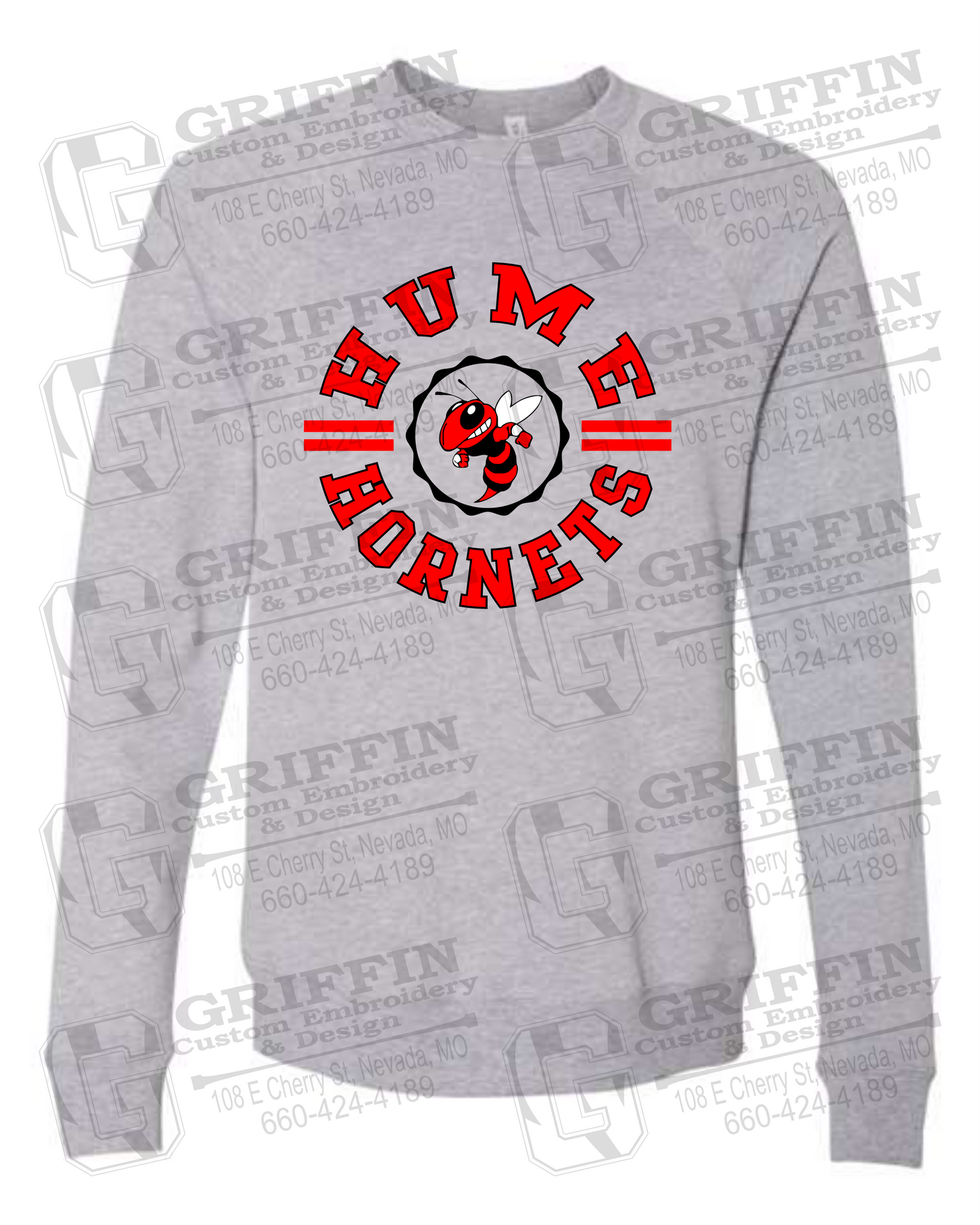 Sponge Fleece Sweatshirt - Hume Hornets 23-B