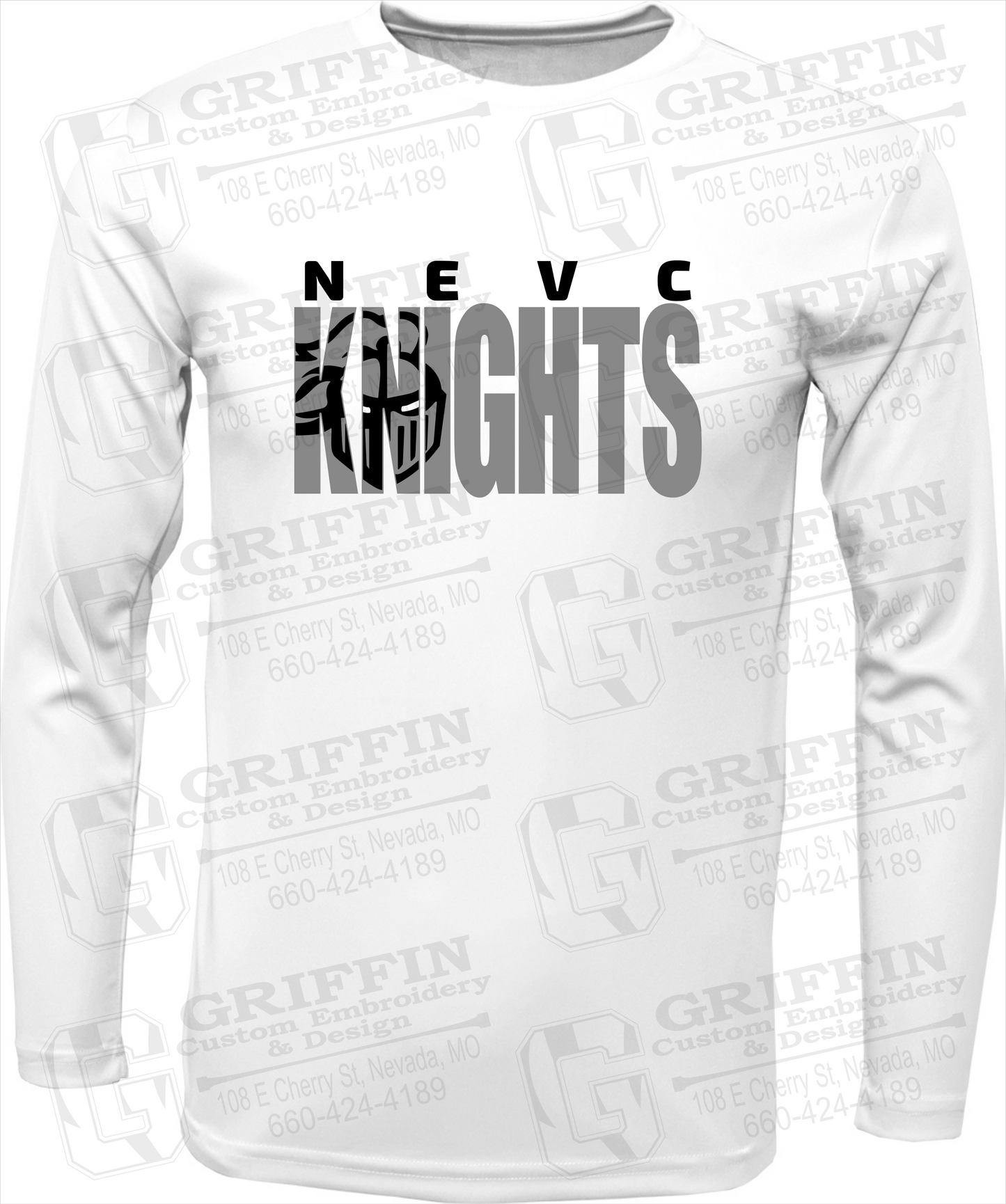 Toddler Dry-Fit Long Sleeve T-Shirt - NEVC Knights 23-B