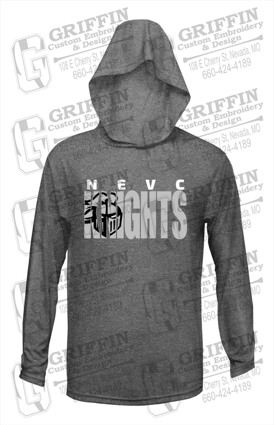 Dry-Fit T-Shirt Hoodie - NEVC Knights 23-B