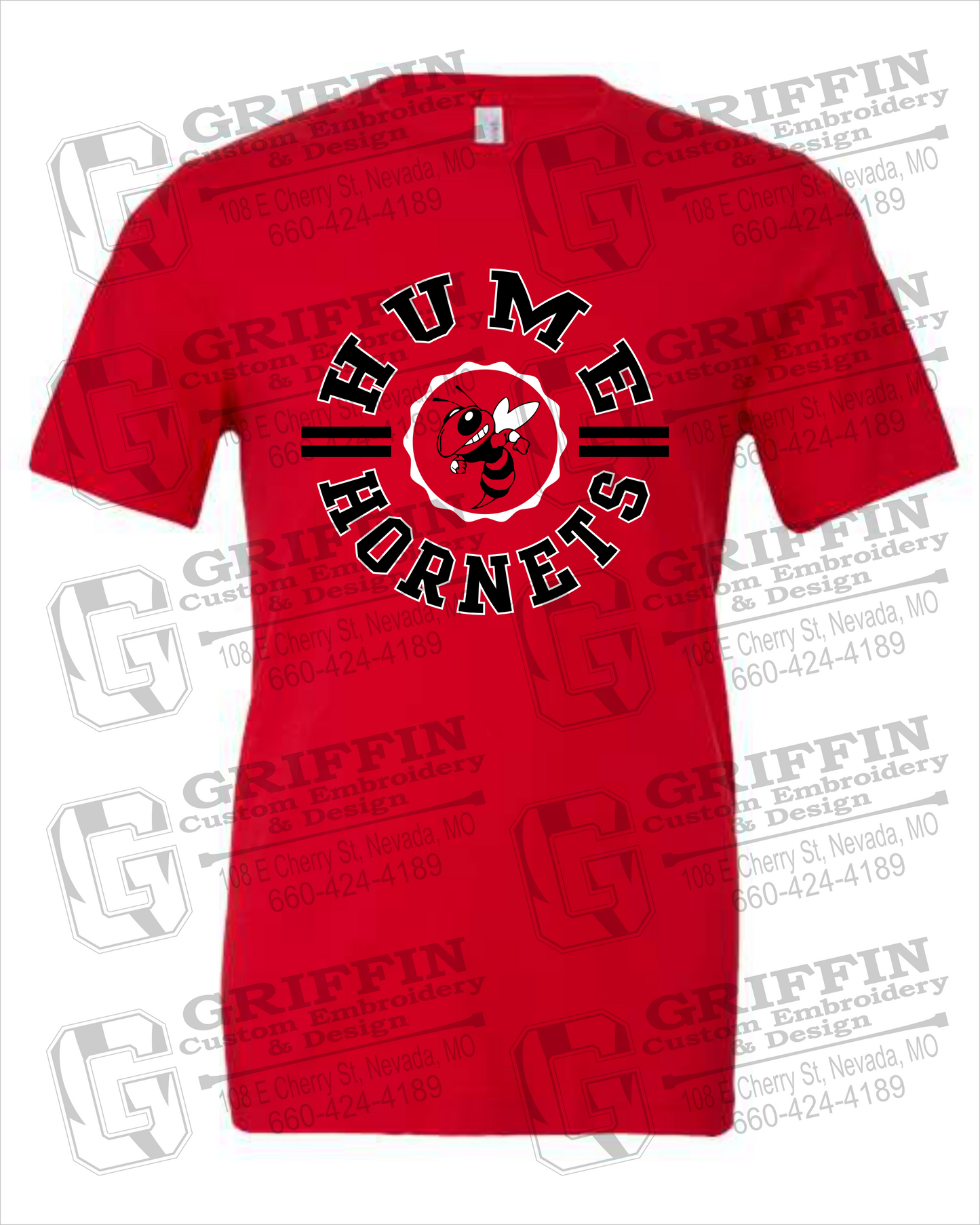 Hume Hornets 23-B 100% Cotton Short Sleeve T-Shirt