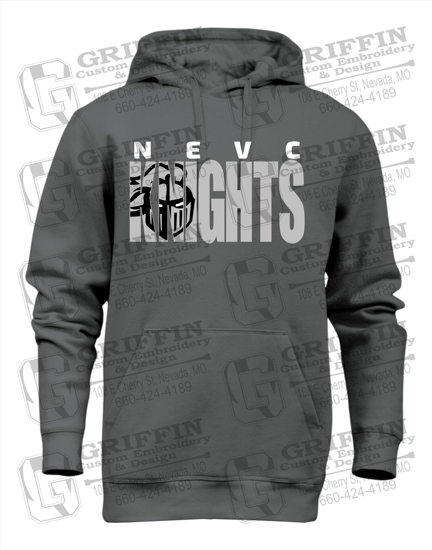 NEVC Knights 23-B Youth Heavyweight Hoodie