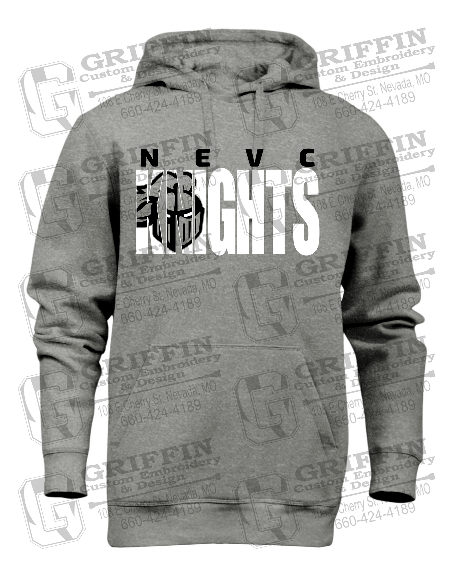 Heavyweight Fleece Hoodie - NEVC Knights 23-B