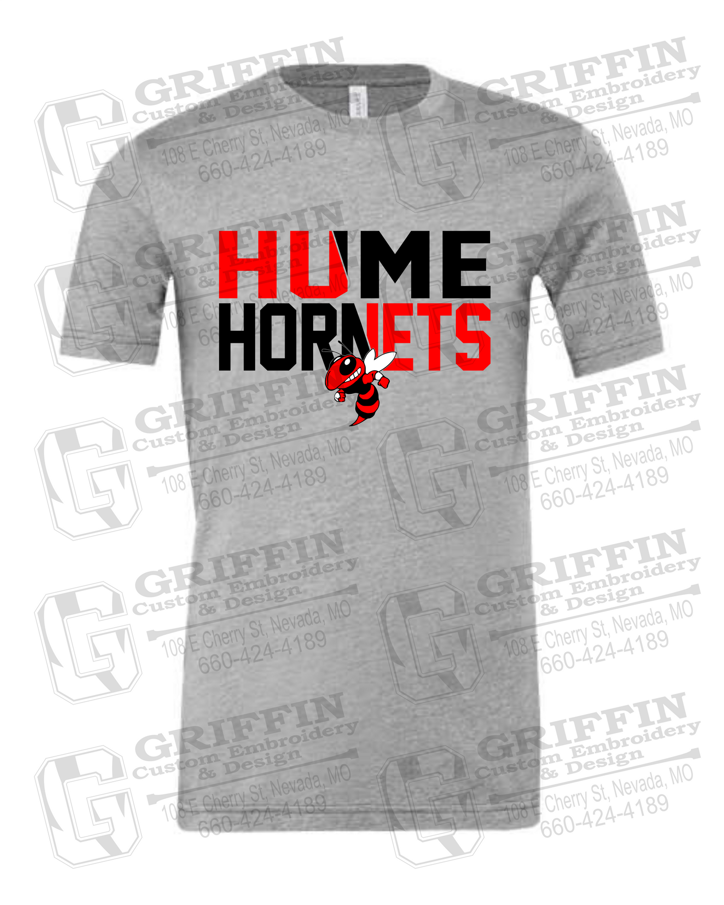 Cotton Short Sleeve T-Shirt - Hume Hornets 23-C