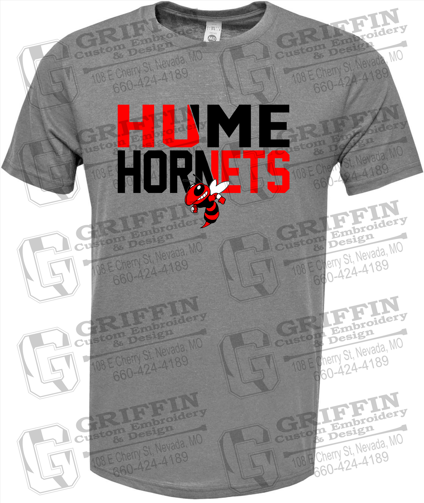 Soft-Tek Short Sleeve T-Shirt - Hume Hornets 23-C