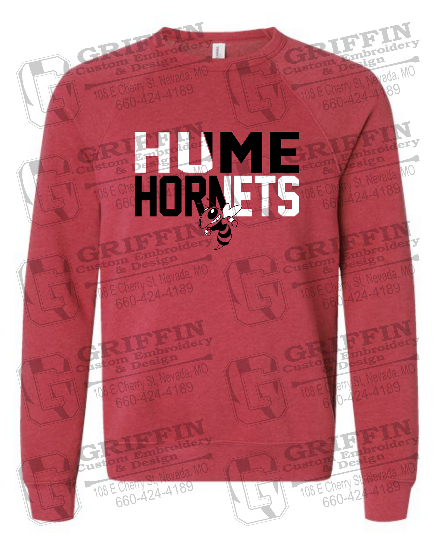 Sponge Fleece Sweatshirt - Hume Hornets 23-C