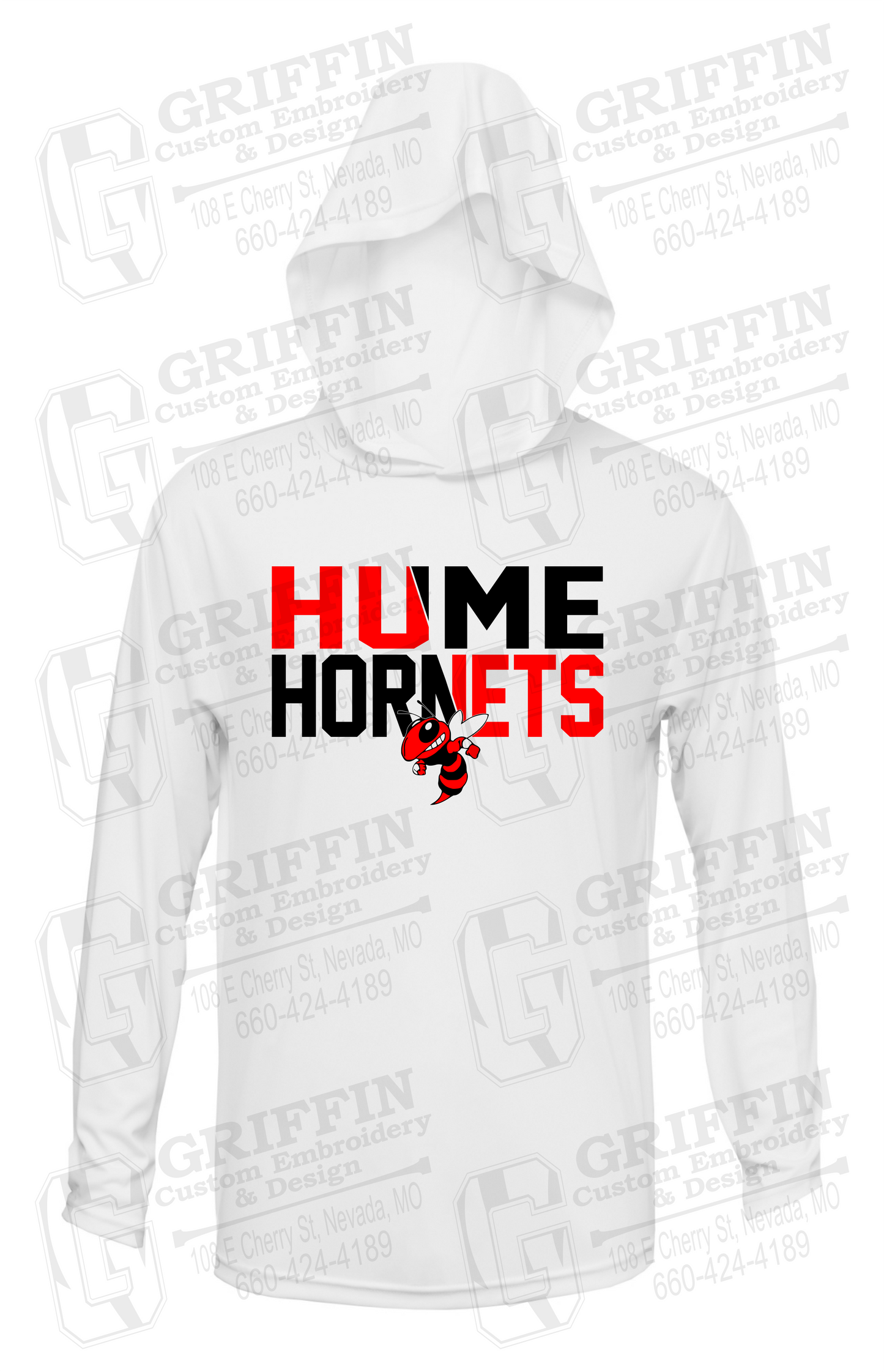 Dry-Fit T-Shirt Hoodie - Hume Hornets 23-C