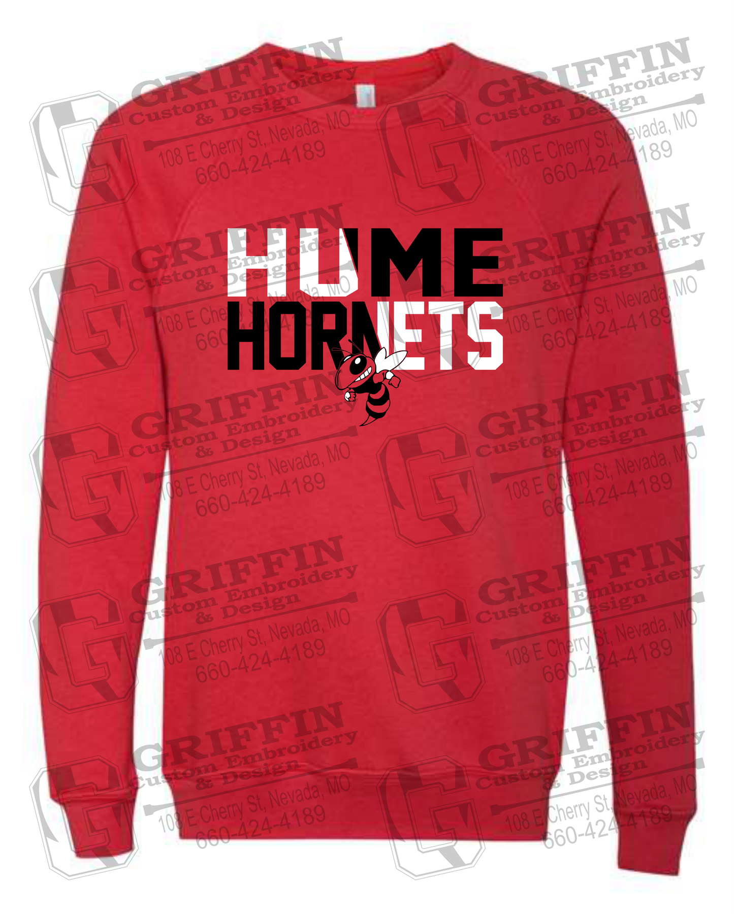 Sponge Fleece Sweatshirt - Hume Hornets 23-C