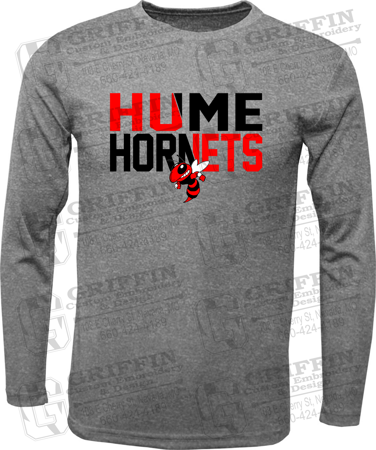 Dry-Fit Long Sleeve T-Shirt - Hume Hornets 23-C