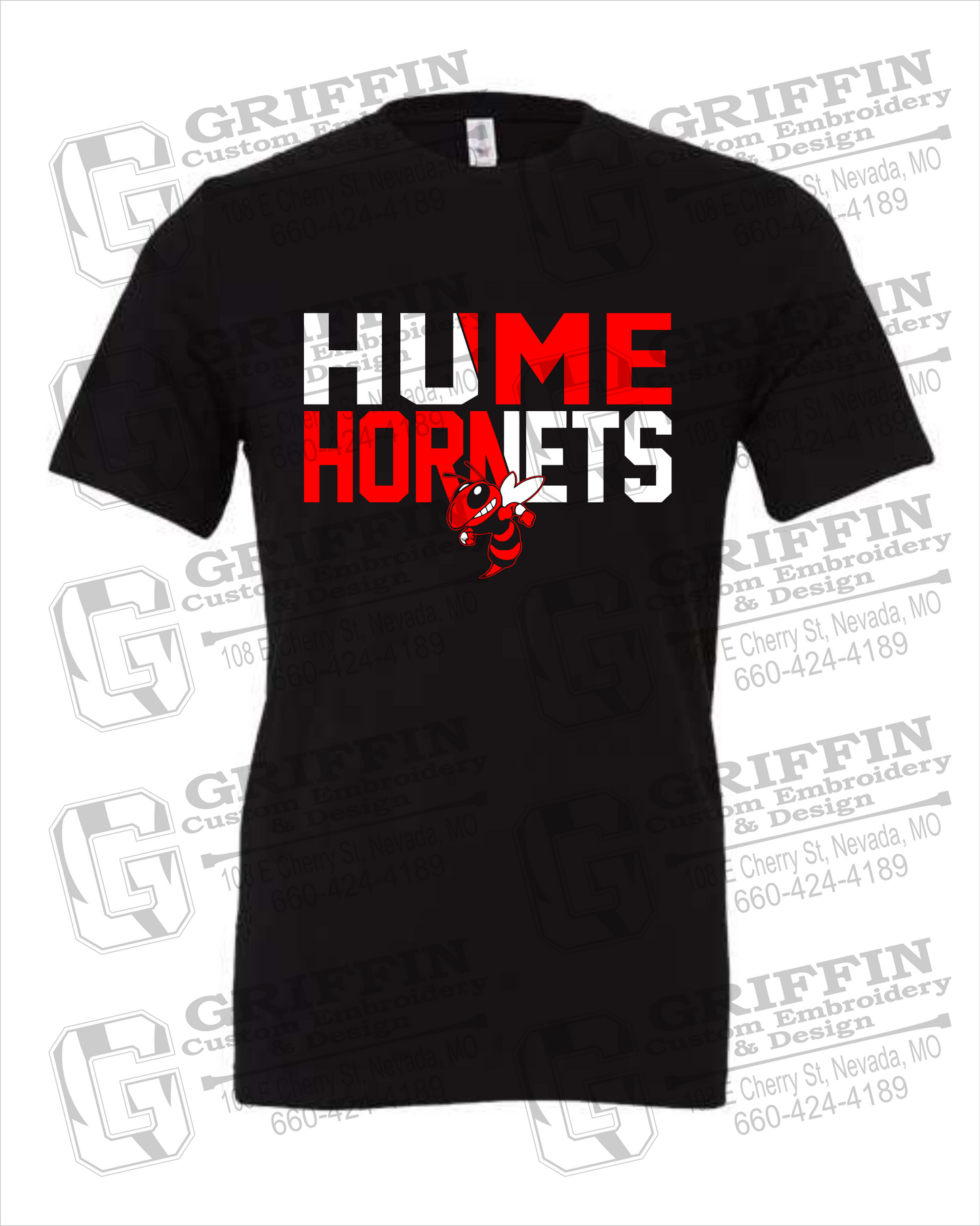 Cotton Short Sleeve T-Shirt - Hume Hornets 23-C