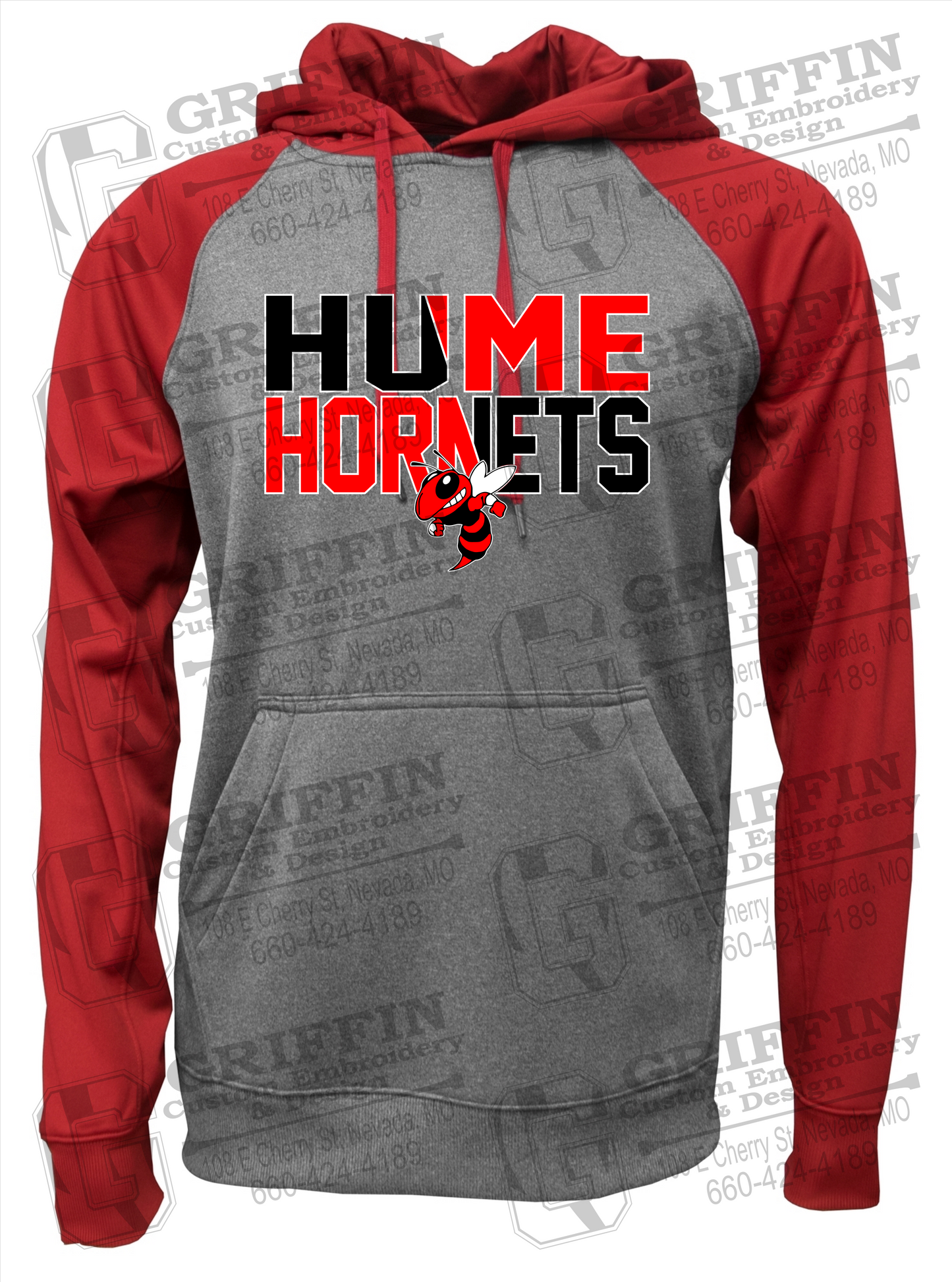 Hume Hornets 23-C Raglan Hoodie