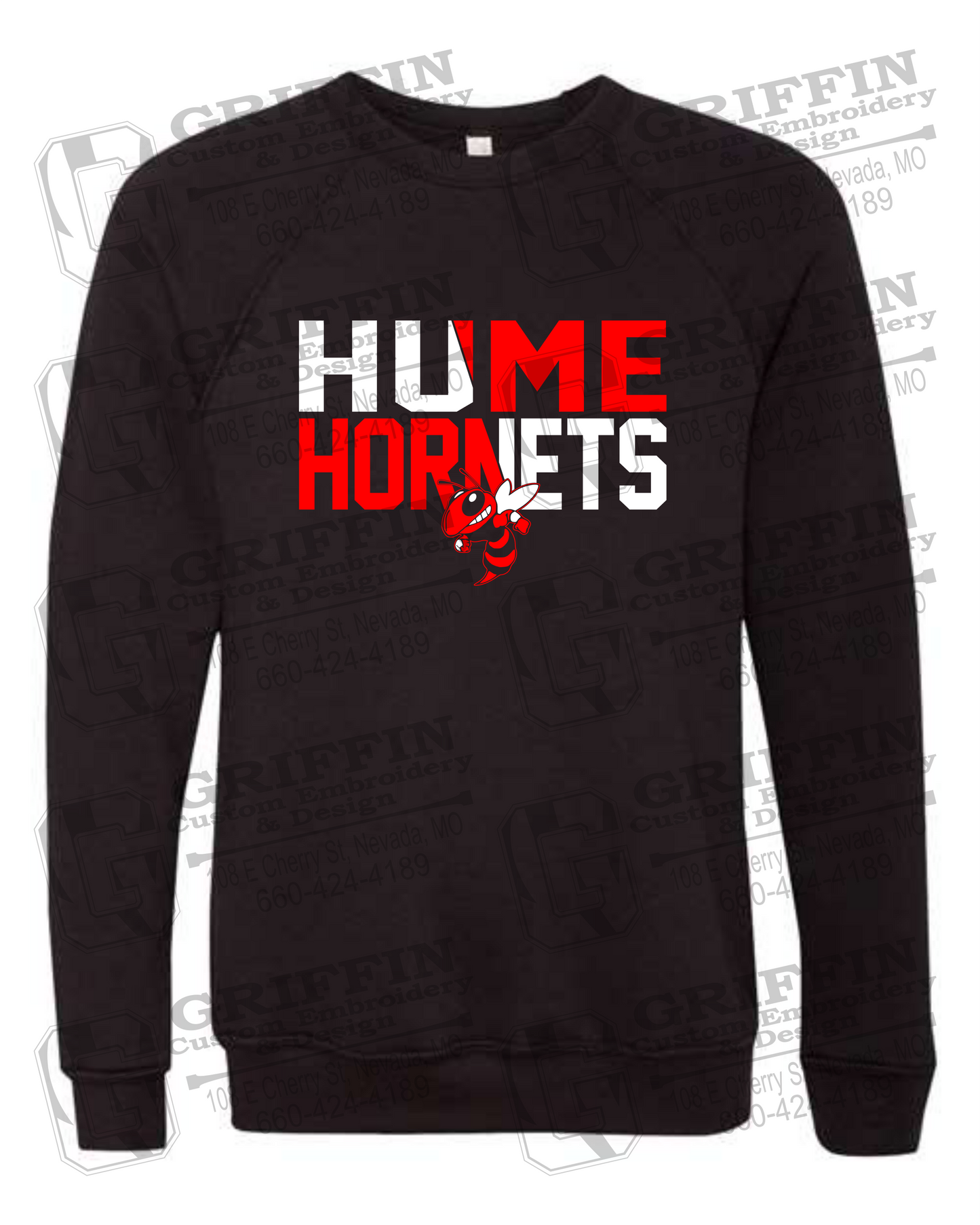 Sponge Fleece Sweatshirt - Hume Hornets 23-C