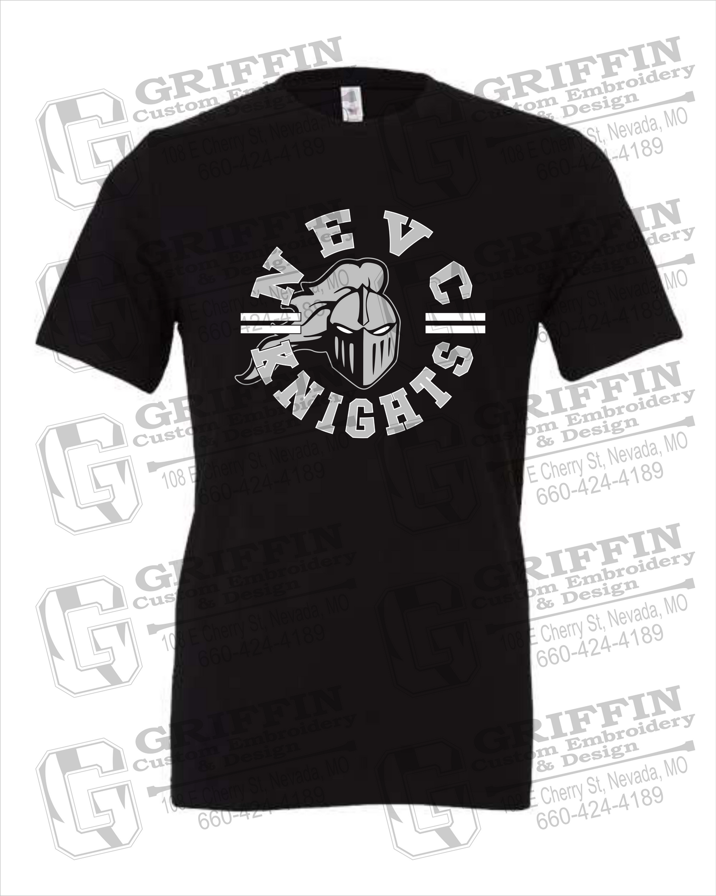 NEVC Knights 23-C 100% Cotton Short Sleeve T-Shirt