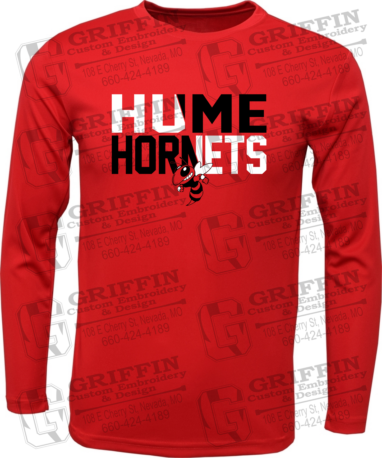 Toddler Dry-Fit Long Sleeve T-Shirt - Hume Hornets 23-C