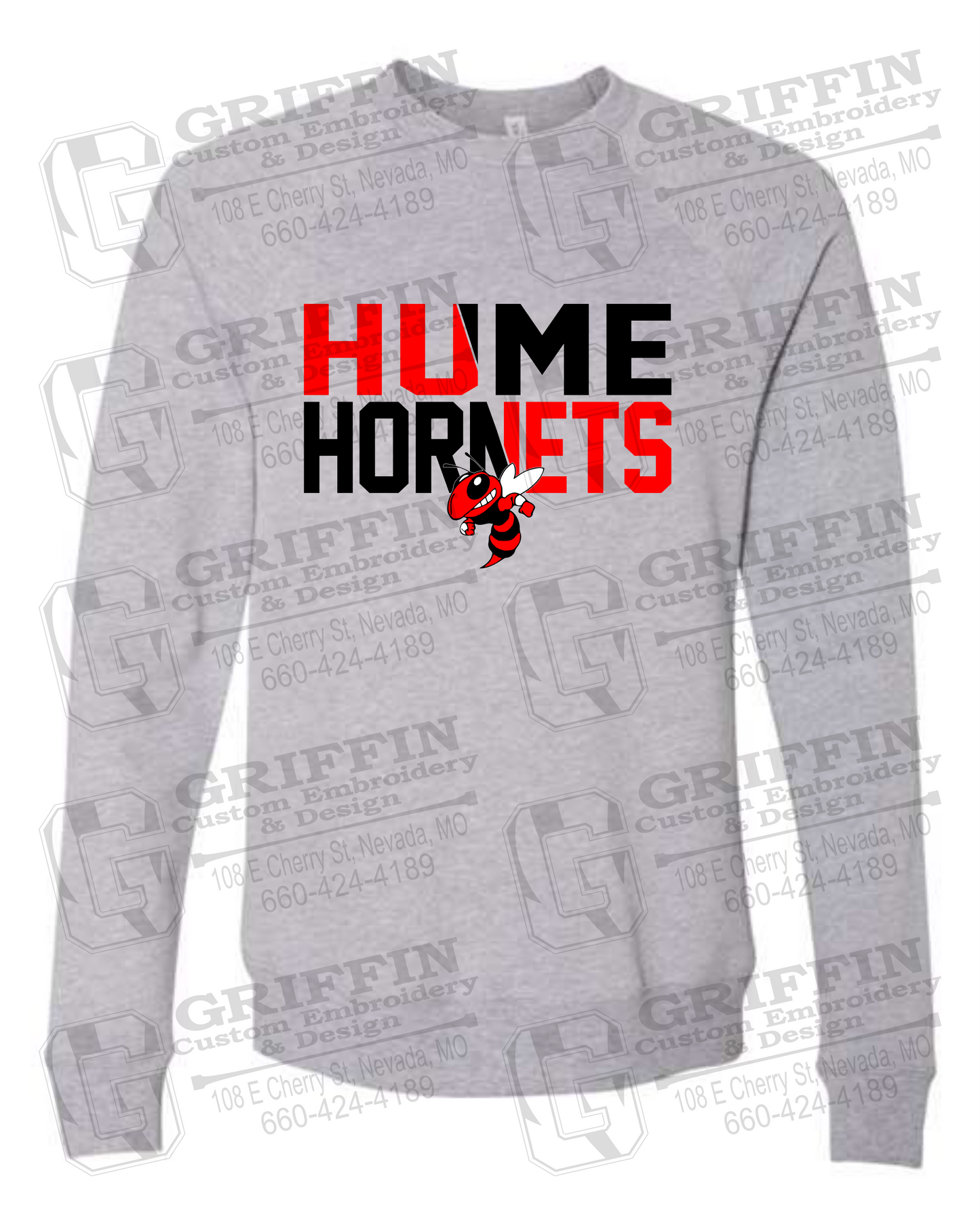 Sponge Fleece Sweatshirt - Hume Hornets 23-C