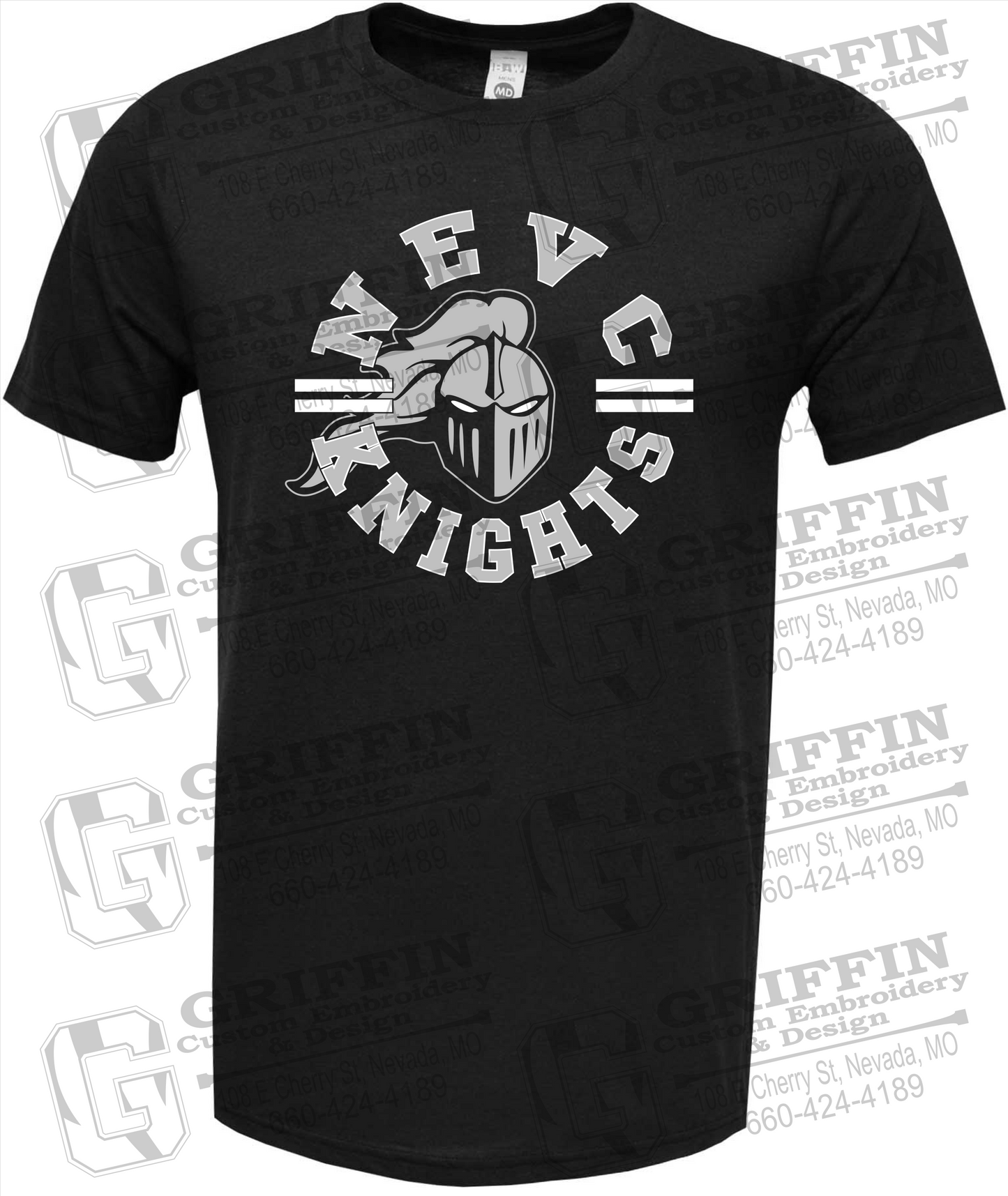 Soft-Tek Short Sleeve T-Shirt - NEVC Knights 23-C