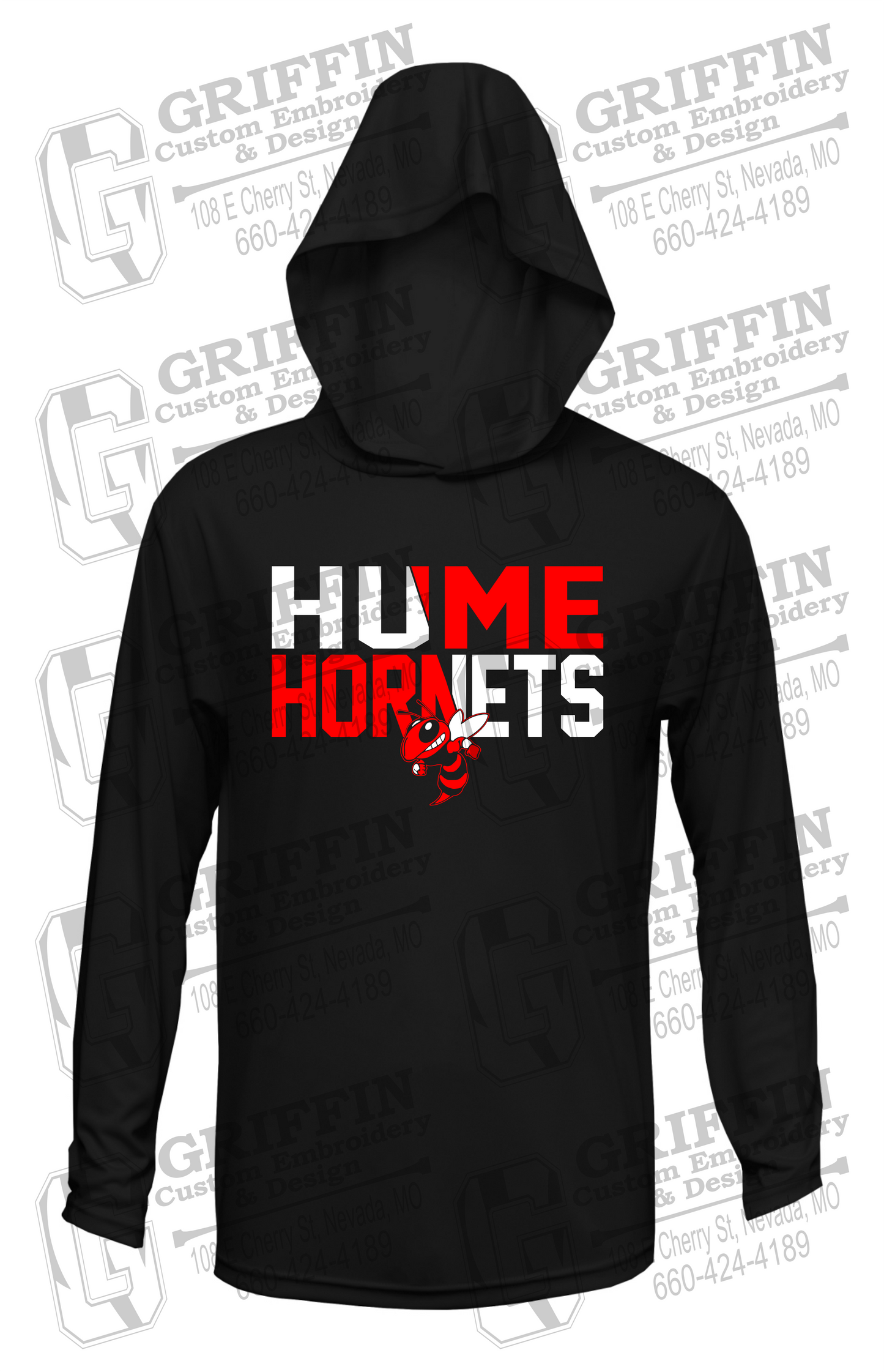 Dry-Fit T-Shirt Hoodie - Hume Hornets 23-C