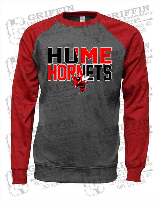 Hume Hornets 23-C Raglan Sweatshirt