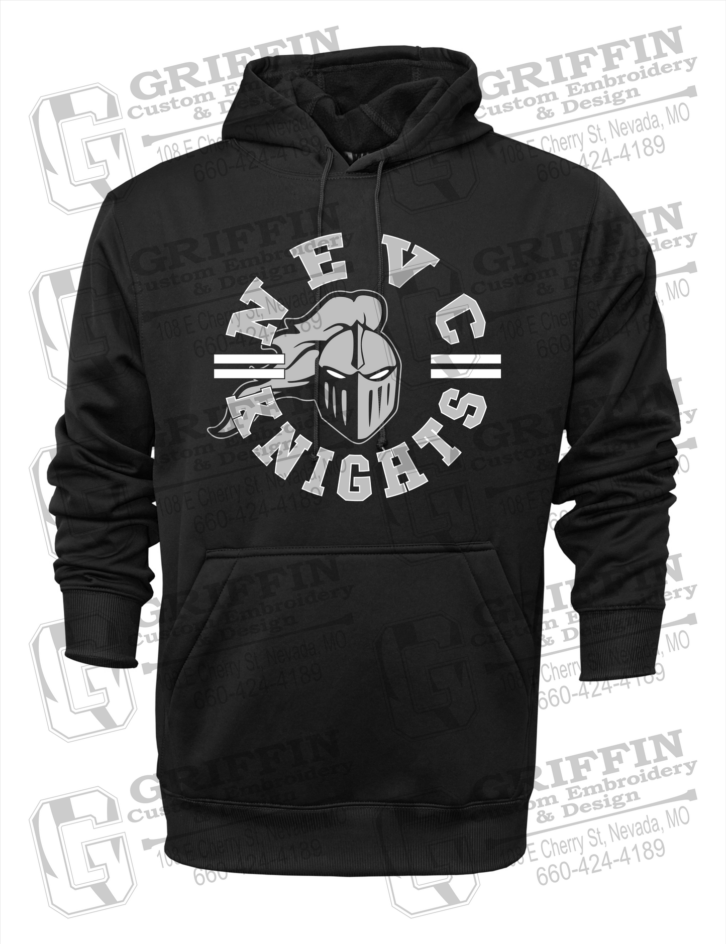 Performance Fleece Hoodie - NEVC Knights 23-C