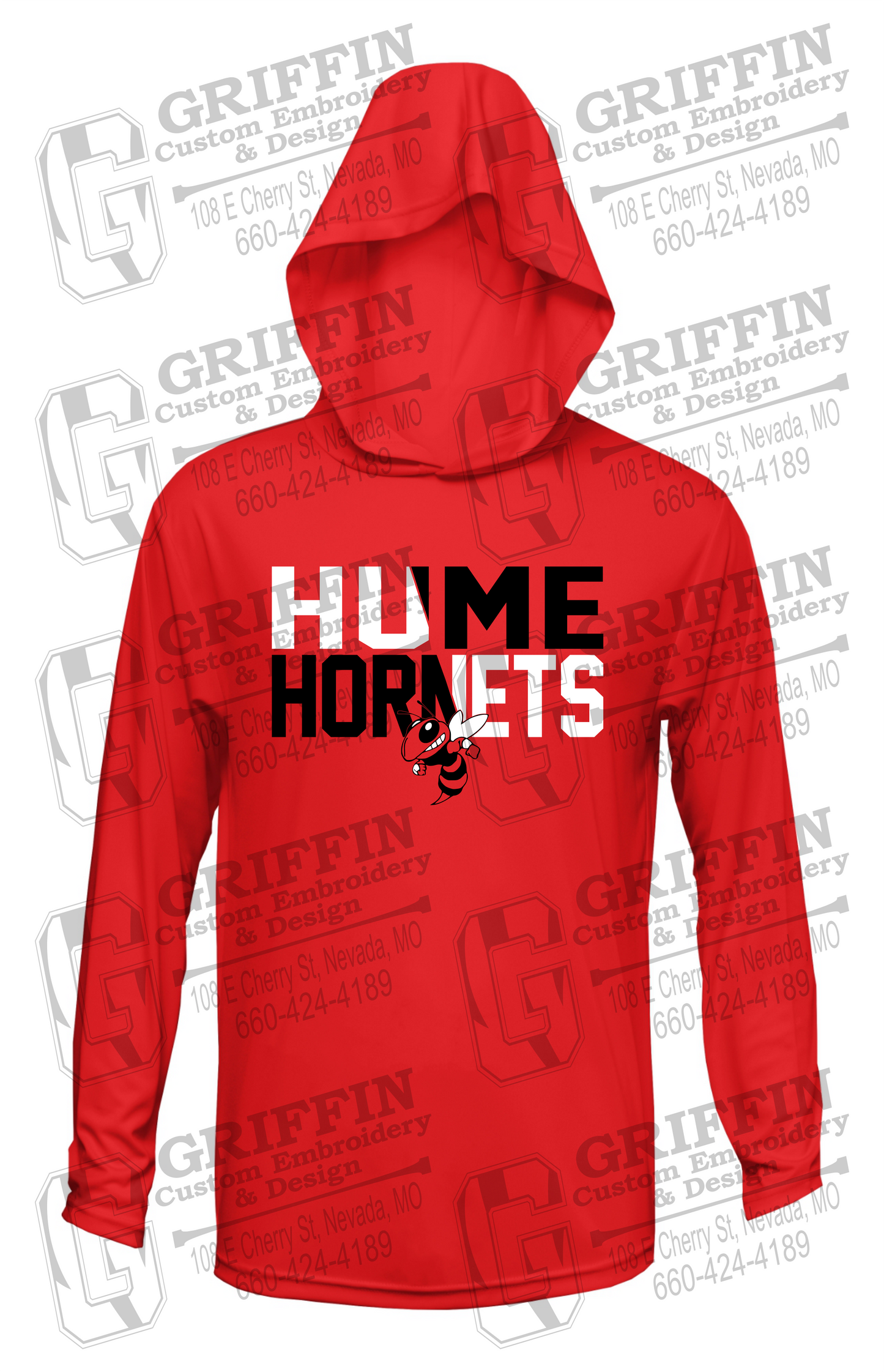 Dry-Fit T-Shirt Hoodie - Hume Hornets 23-C