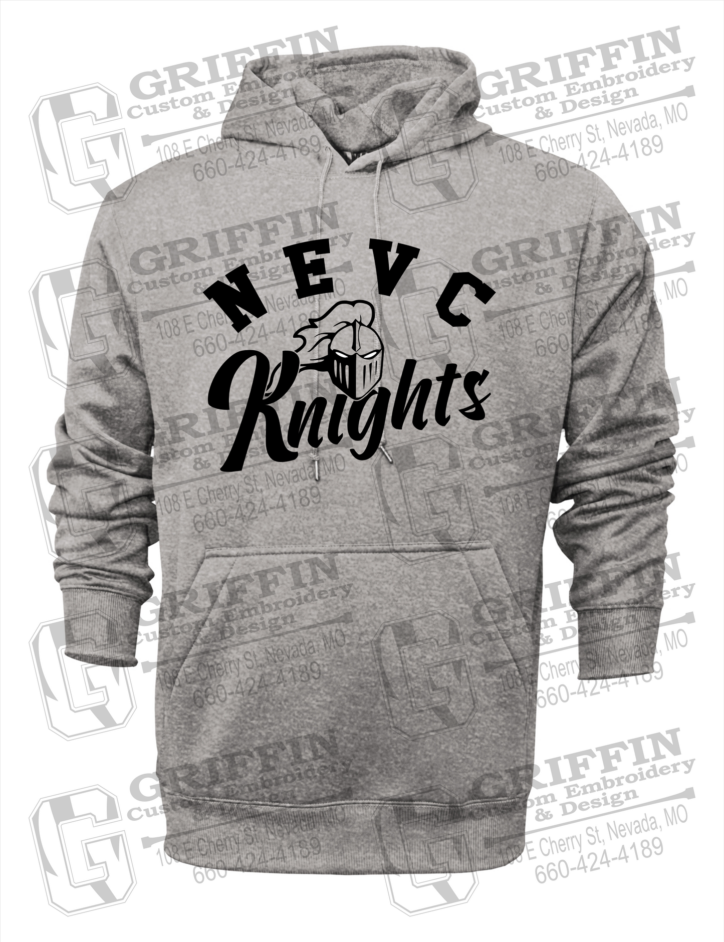 NEVC Knights 23-D Hoodie